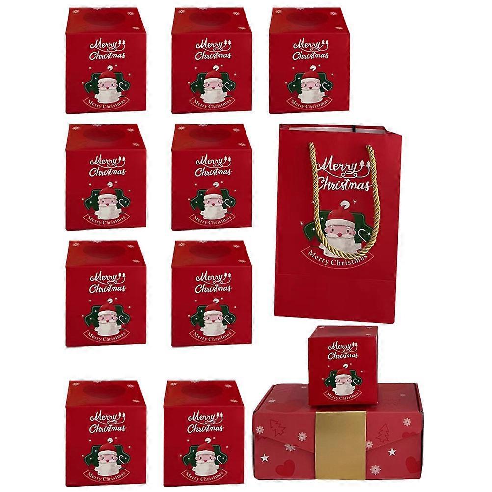 Explosion Gift Box Xmas 3 Sets Storage Containers For Christmas Party Rectangular Paper