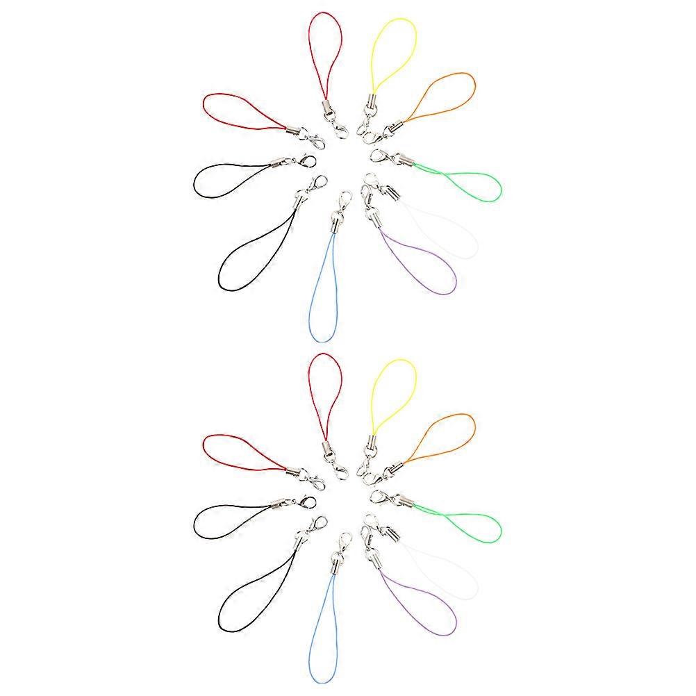 Colorful Lobster Clasp Phone Charms Strap 200Pcs DIY Projects Lightweight Attach Easily