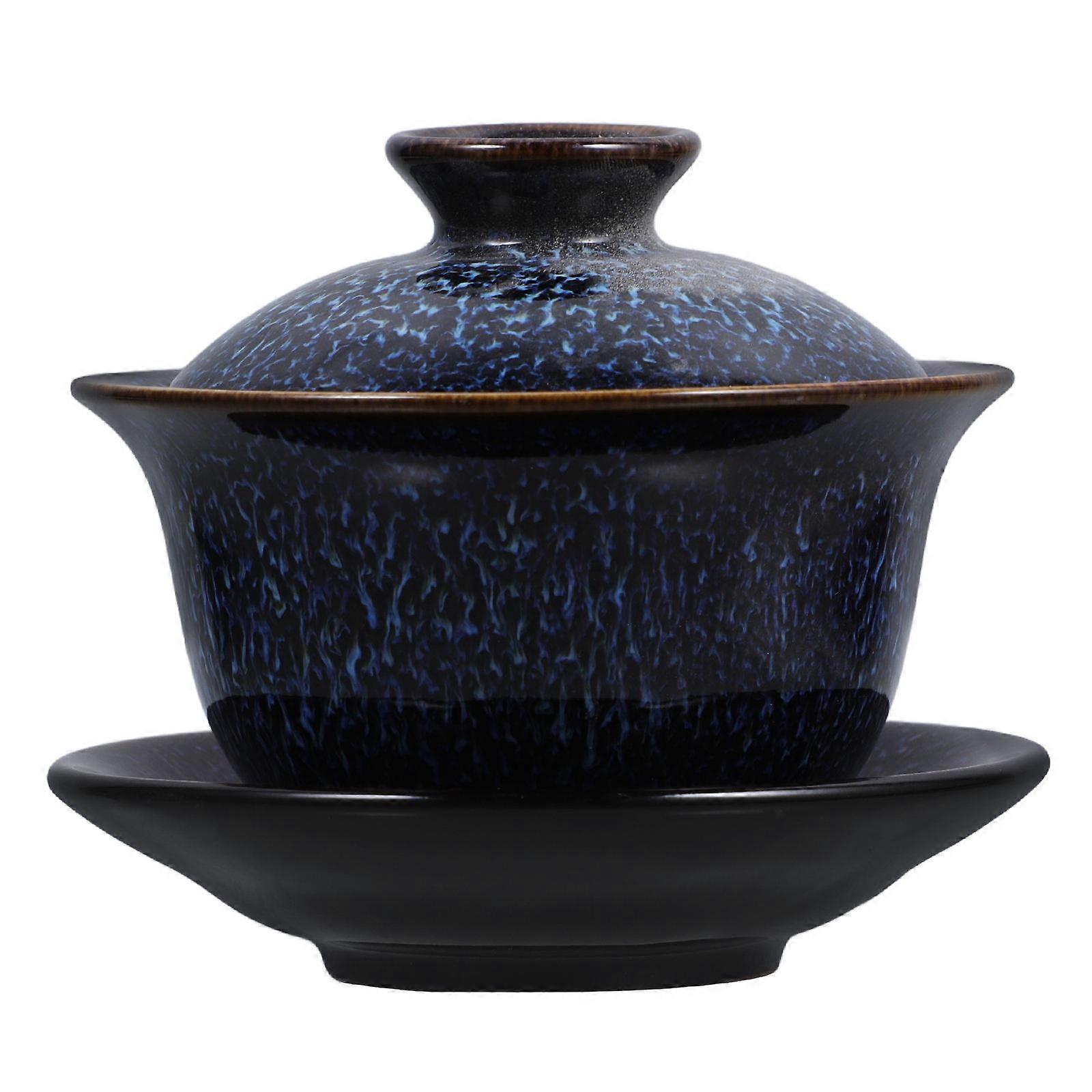 Chinese Classical Ceramic Tea Bowl for Drinking Use 2Sets Gongfu Cups