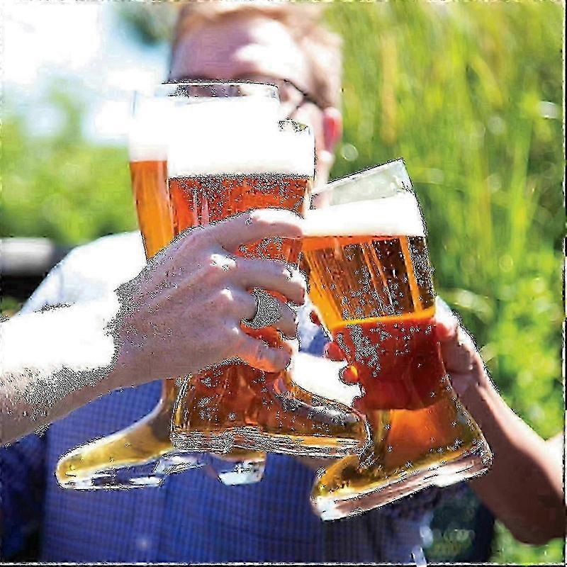 Oktoberfest 2L Glass Boot Beer Mug