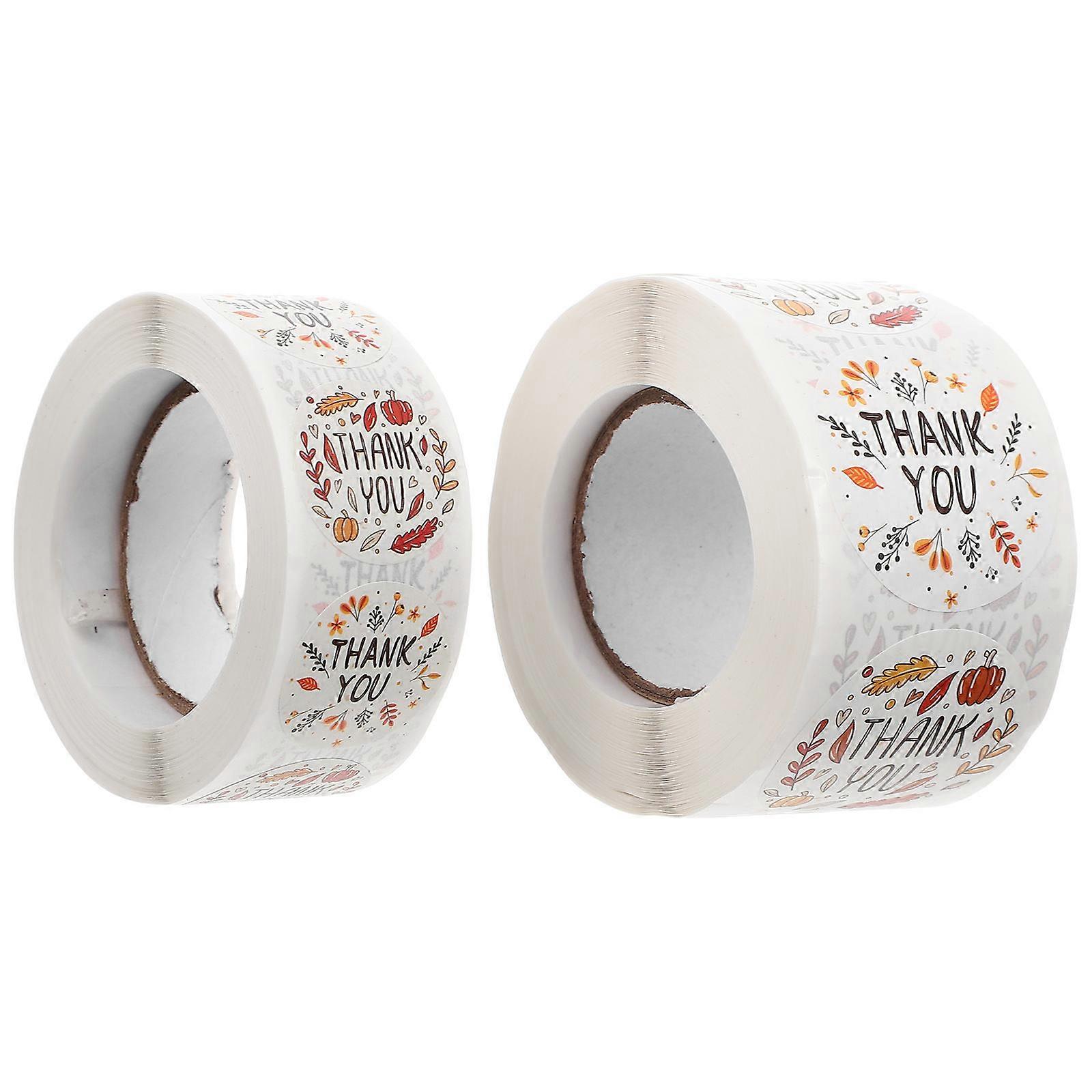 Holiday Stickers Bulk Multi-Colored For Decorative Items Easy To Apply 2Rolls