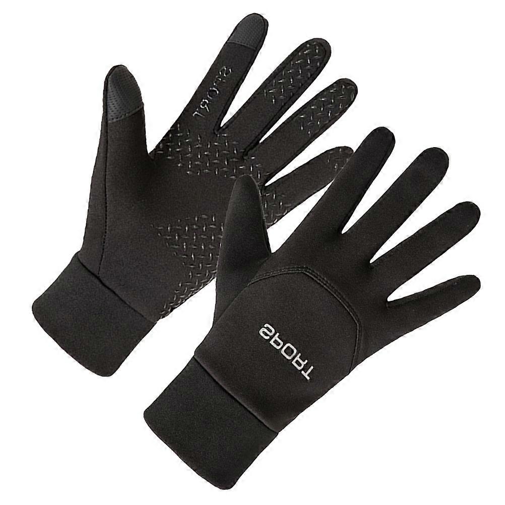 Gants d'extérieur imperméables pour le cyclisme, gants chauds à doigts longs