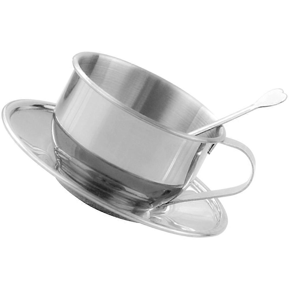 Coffee Cup Set Stainless Steel for Kitchen Use 5Sets Silver Color