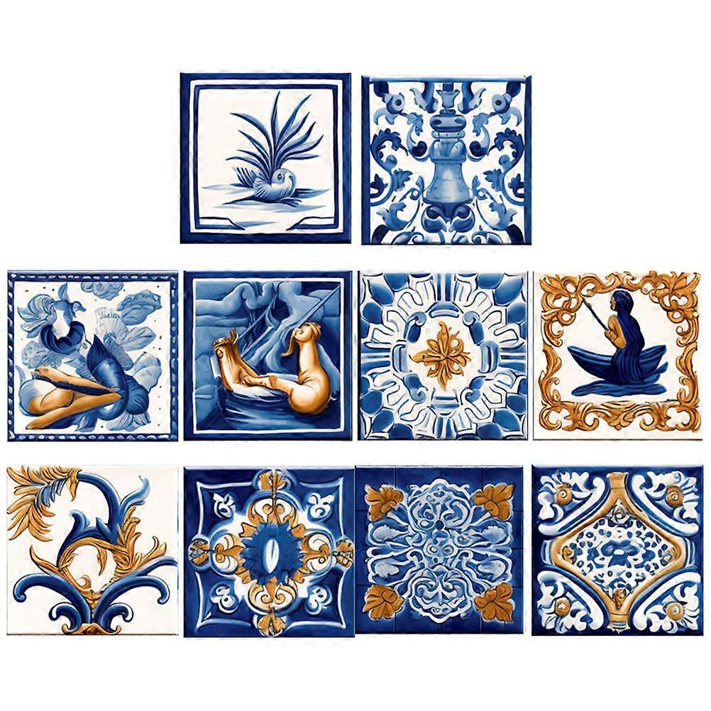 Morocco Tile Sticker Peel and Stick Tile Decals for Decor 50Pcs Set