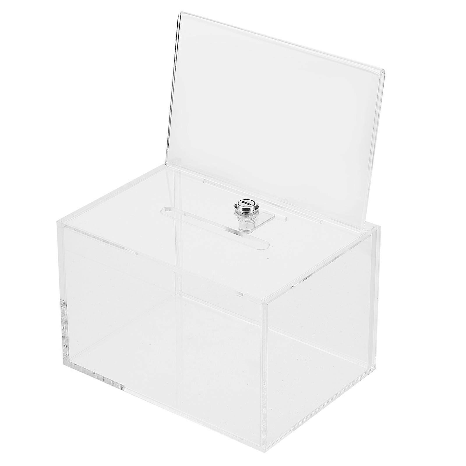 Transparent Suggestion Box Acrylic Donation Box for Home Use