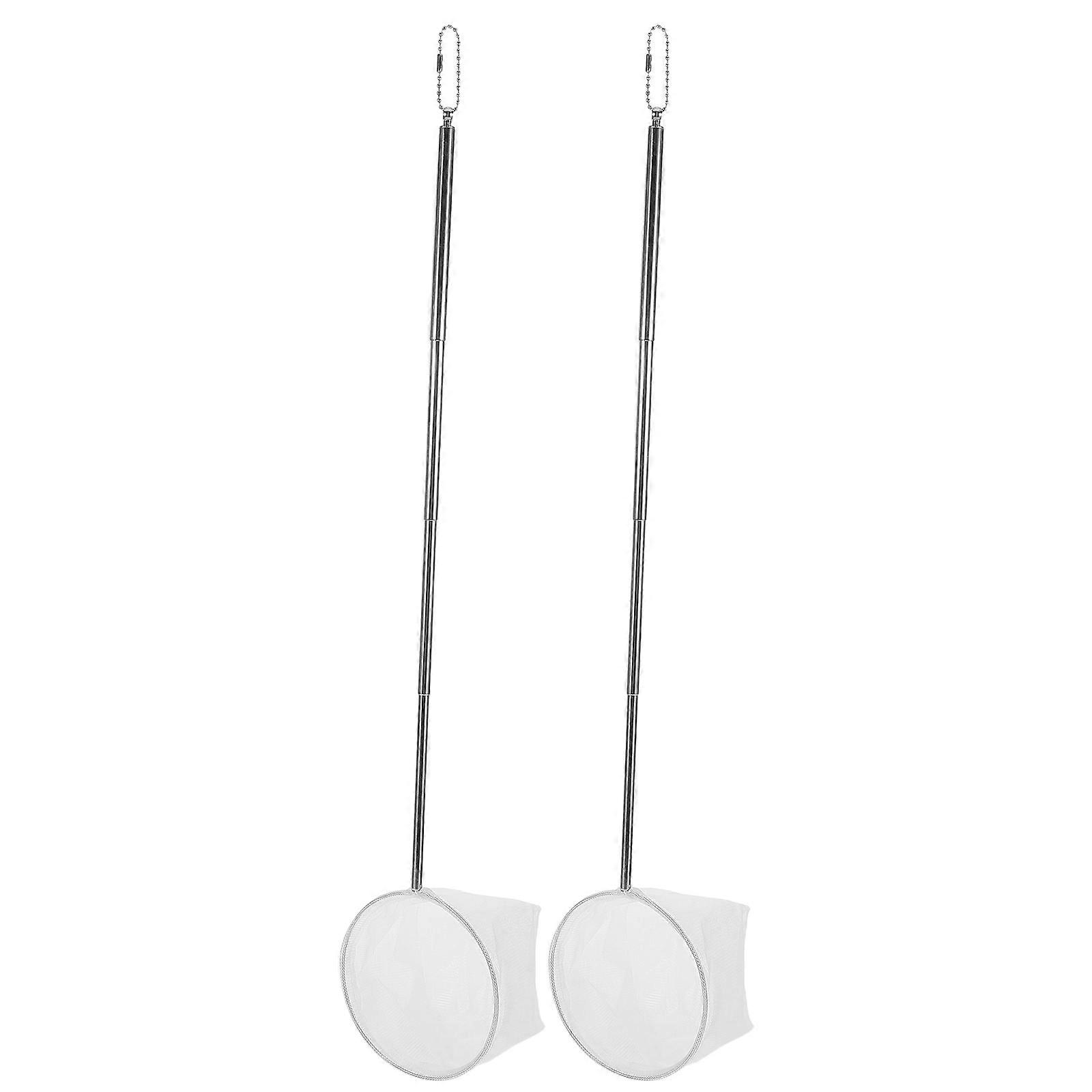 Fishing Net Stainless Steel Telescoping Handle for Efficient Catch 8Pcs