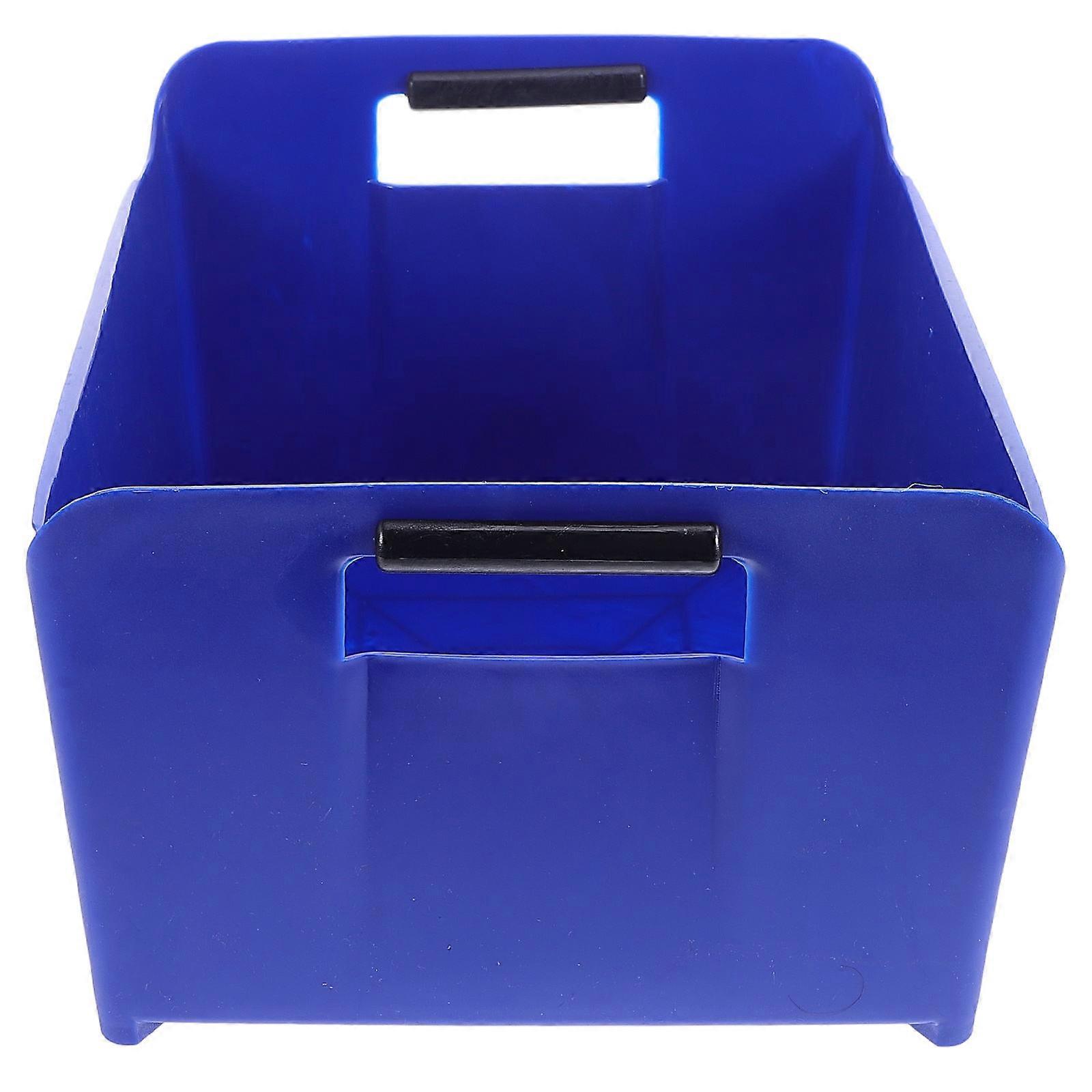 Multi-purpose Ice Container for Home Use Stylish Blue Plastic Design Versatile Beverage Holder 1Set