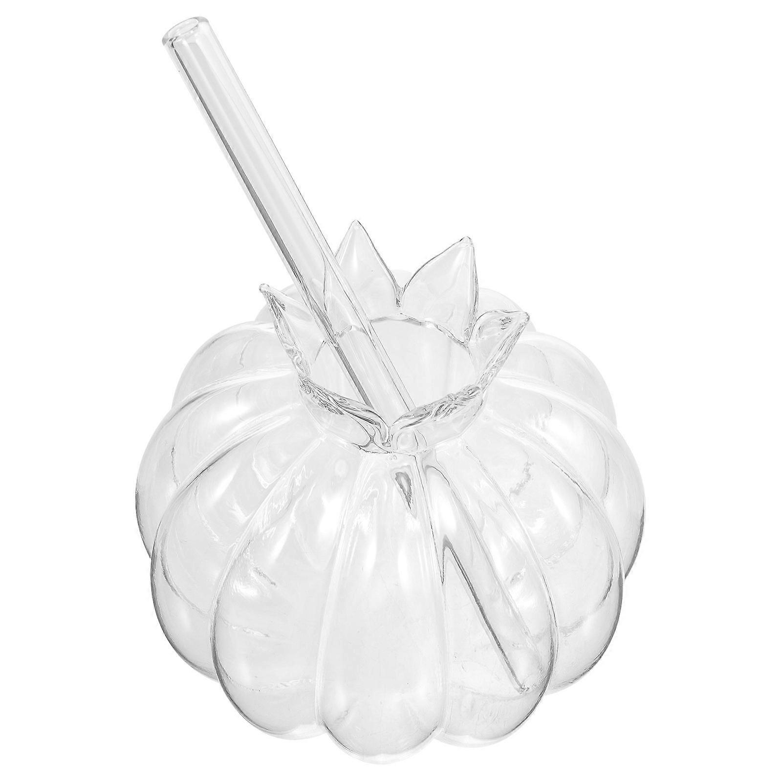 Pomegranate Shaped Glass Drinking Cup Set For Beach Theme Parties Featuring 350ML Capacity And Washable Functionality 4Set