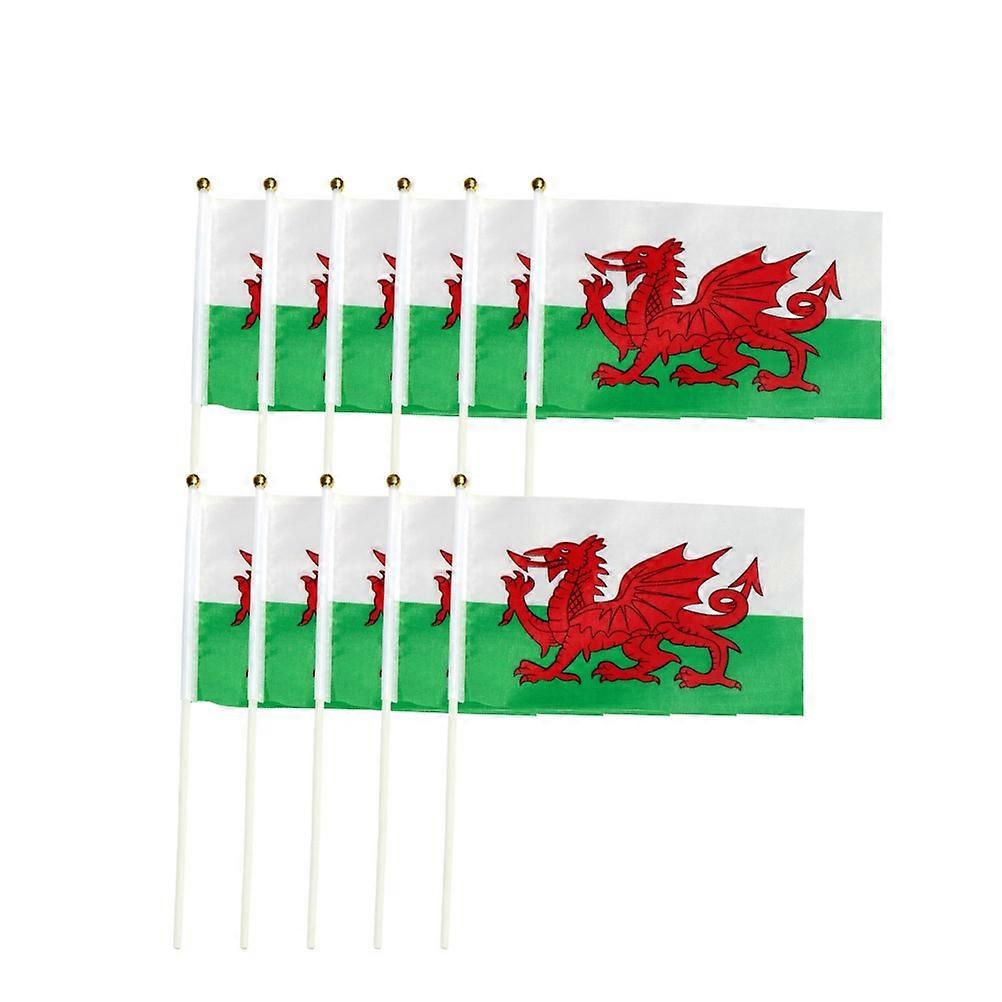 Flags Hand Waving Flag for Festival Use 10Pcs Mini Desk Flags