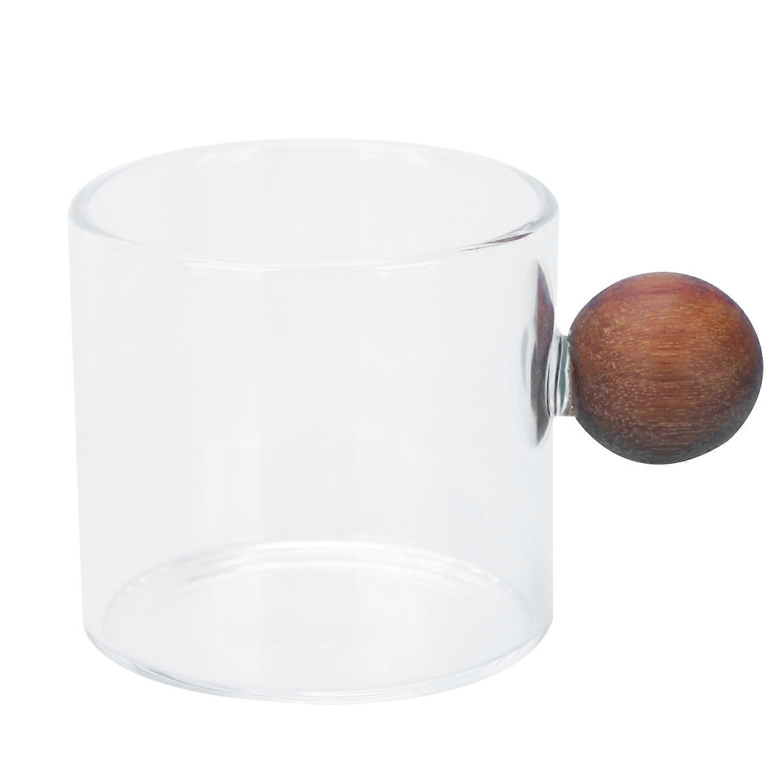 Beverage Cup Glass Water Mugs for Home Use 2Pcs Coffee Drinking Containers