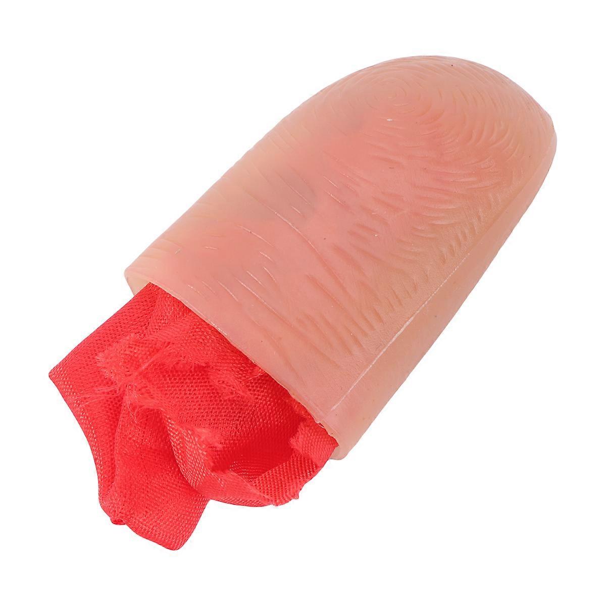 Fake Thumb Tip for Trick Stage Prop 6Pcs Red Finger Tips Set
