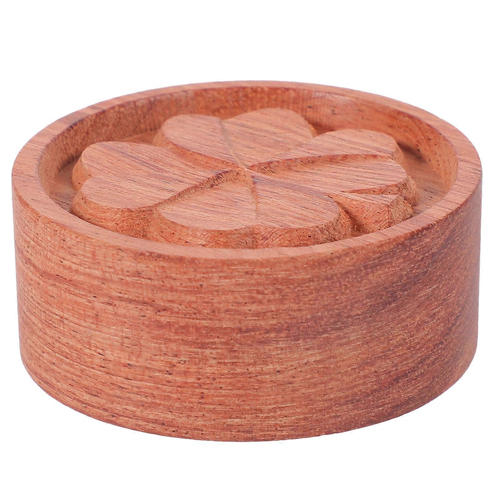 Brown Essential Oil Diffuser Wood for Aromatherapy 5Pcs Round Diffuser