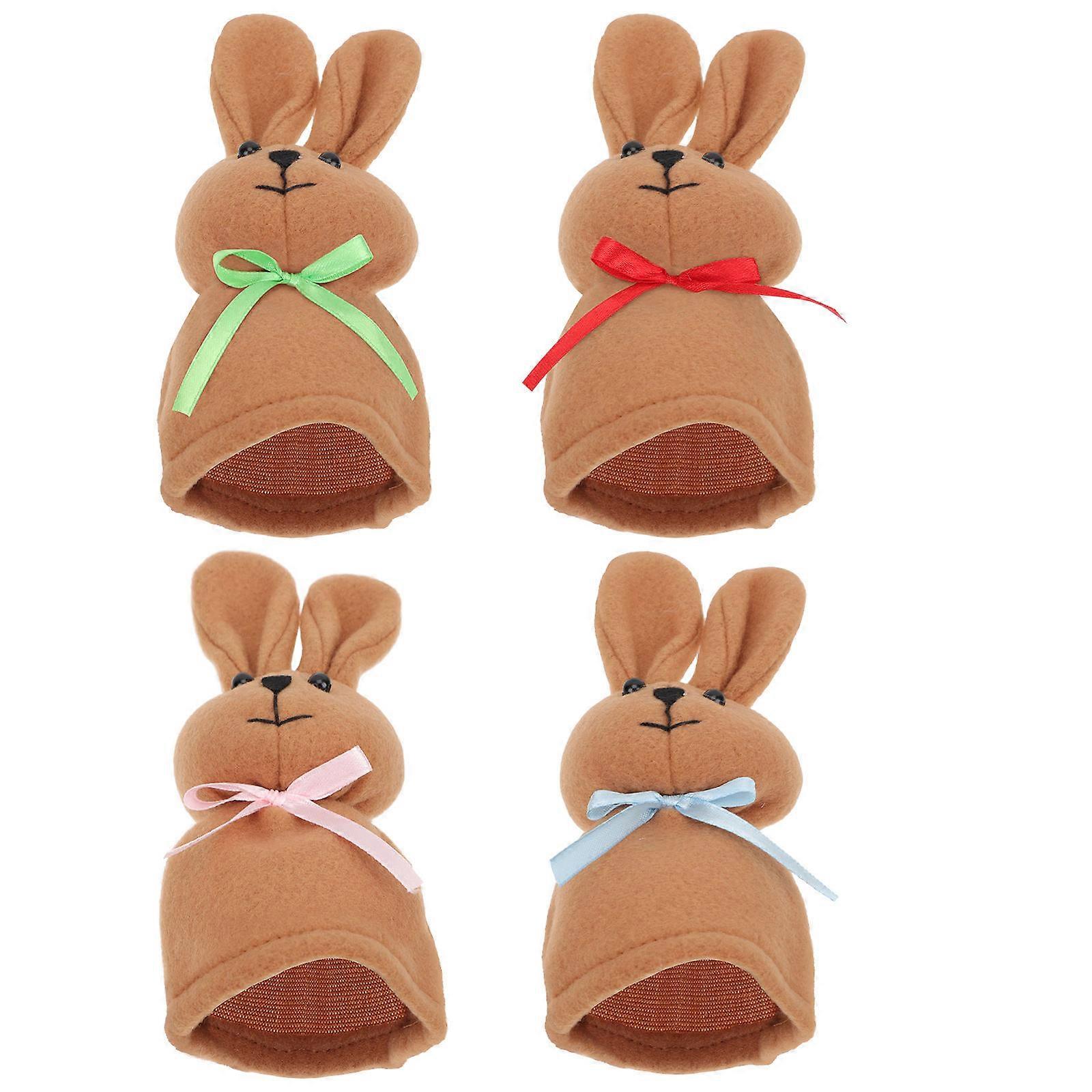 Cartoon Egg Sleeve Easter Egg Cover for Protection 8Pcs Brown