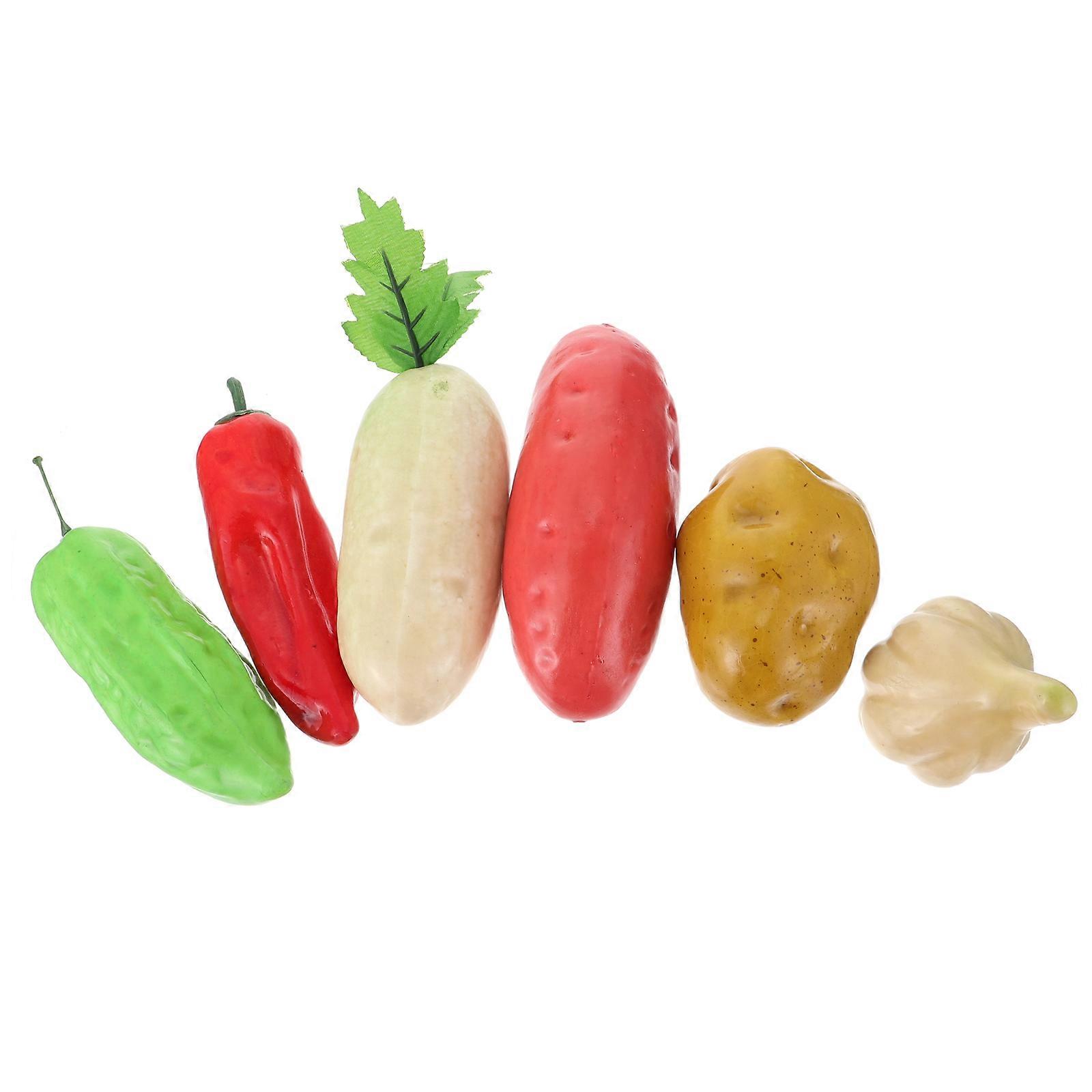Artificial Vegetables Simulation Vegetable Hanging Ornaments for Decoration 18Pcs