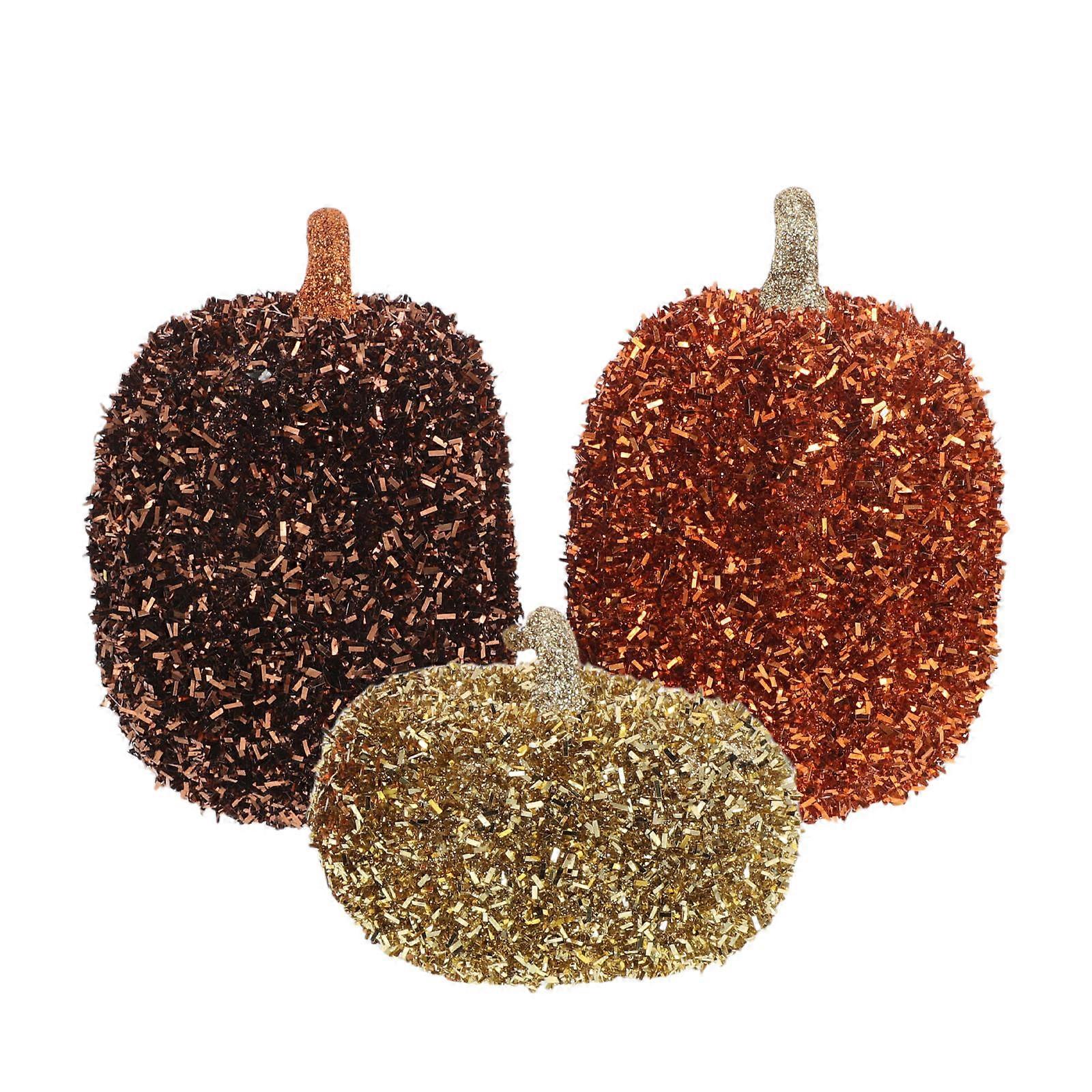 Halloween Pumpkin Figurines for Decoration 9Pcs Plastic Assorted