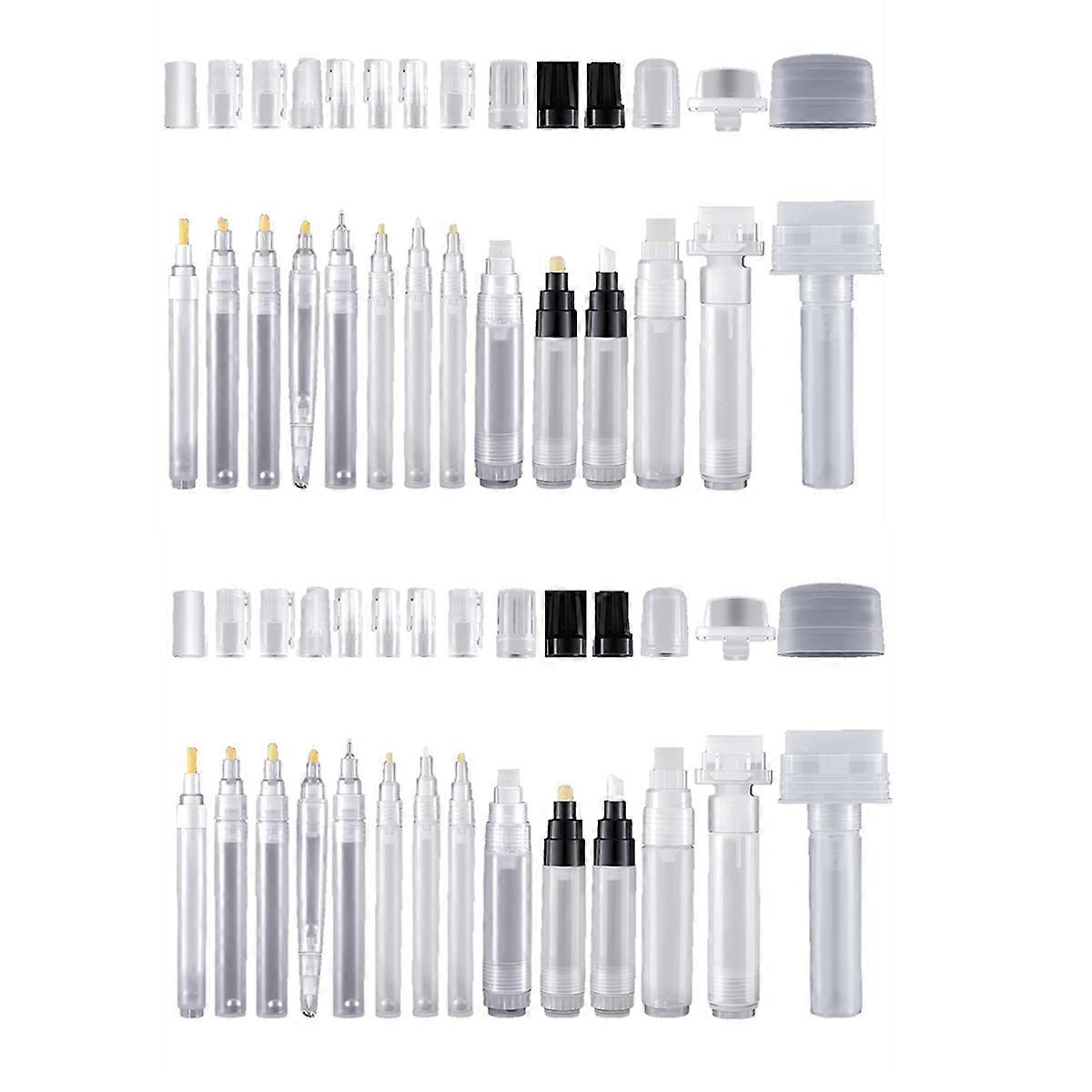 Fillable Blank Paint Touch Up Pen Markers Refillable Paint Pen