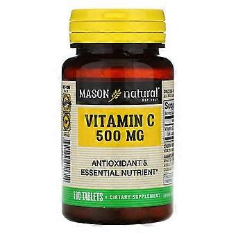 Mason Natural, Vitamin C, 500 mg, 100 Tablets