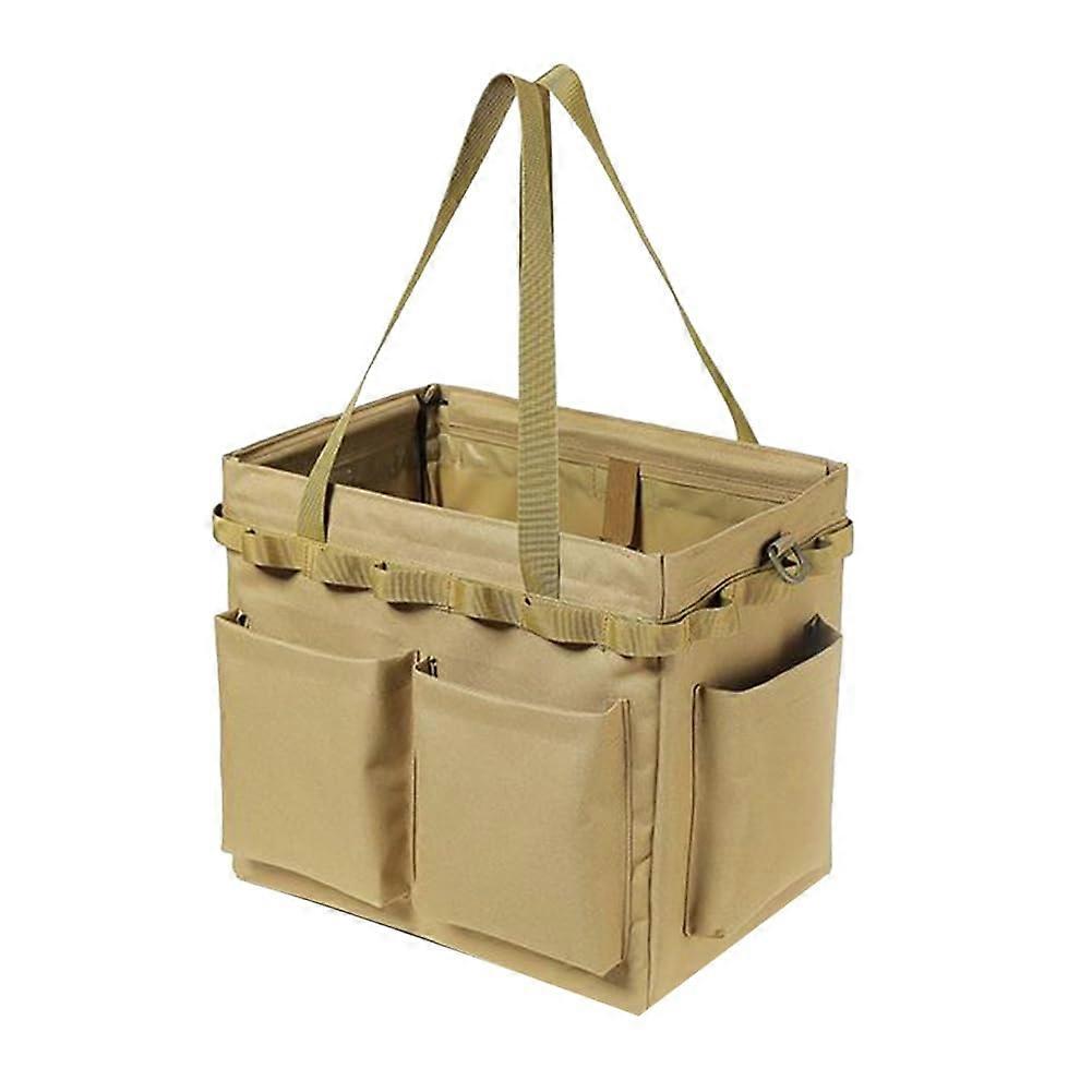 Multi-Functional Outdoor Storage Box, Portable Camping Table Tool Kit, Waterproof Carrying and Picnic Bag