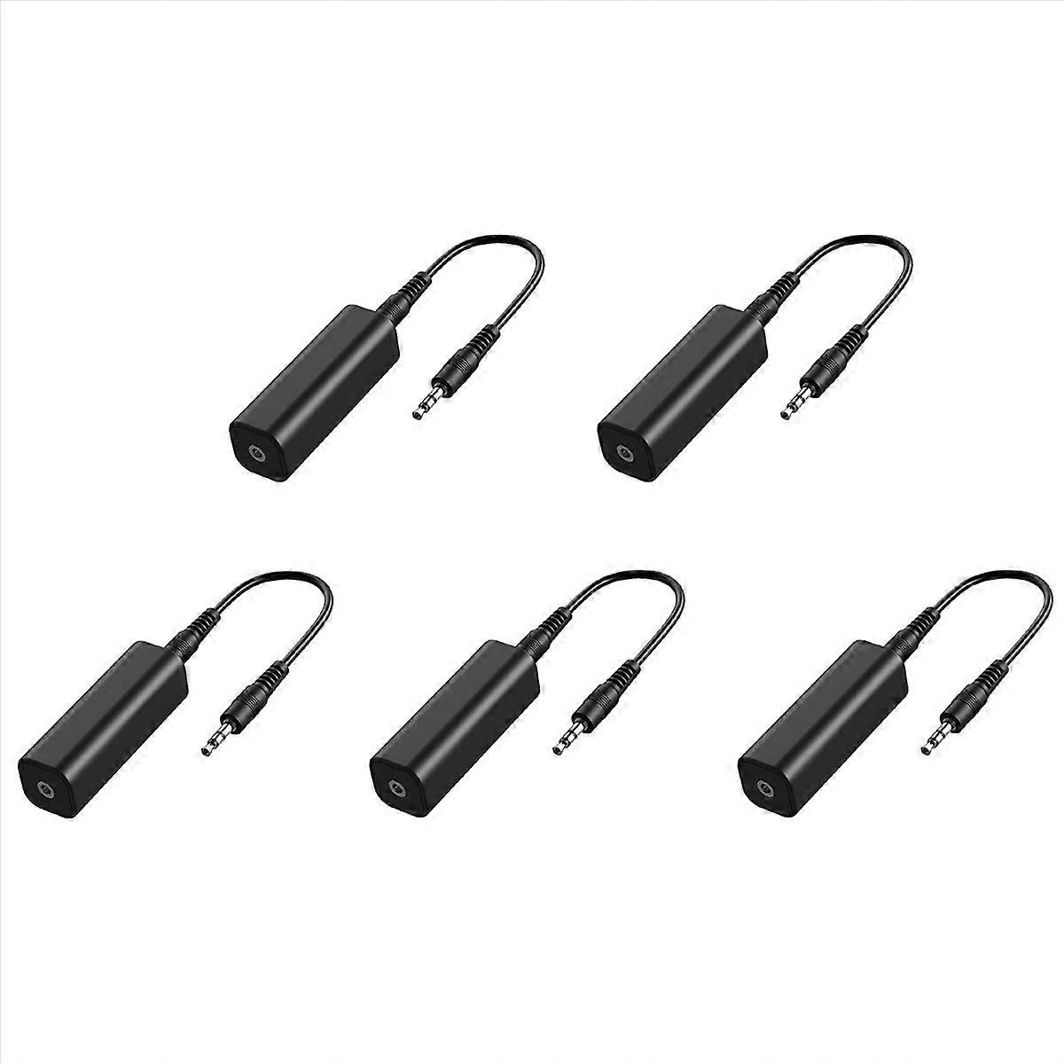 5X Speaker Line 3.5mm Aux Audio Noise Filter Ground Loop Noise Isolator for Car Stereo Audio System