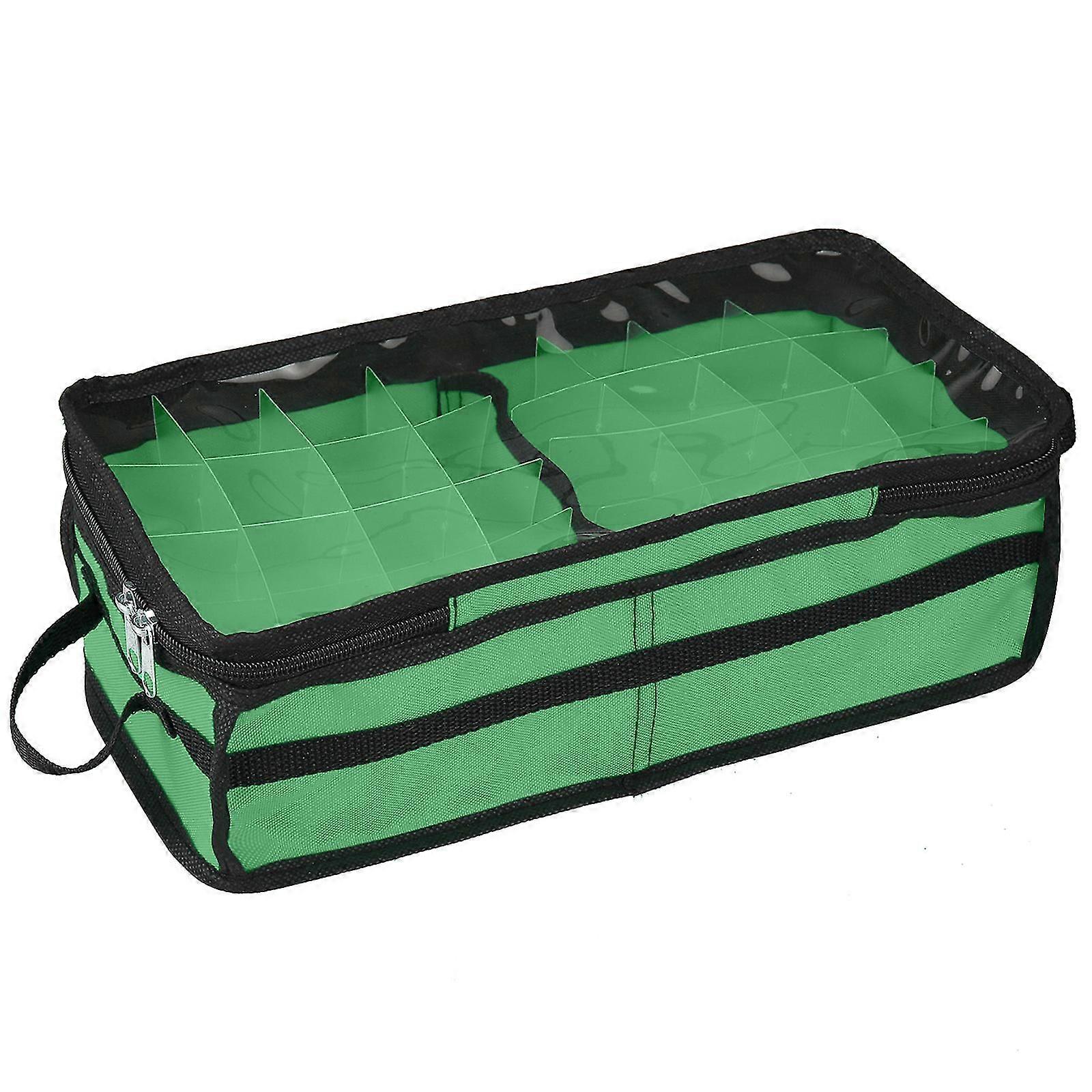 Christmas Ornament Storage Box - 64 Grids, Convenient Design, Quality Materials, Safe Storage