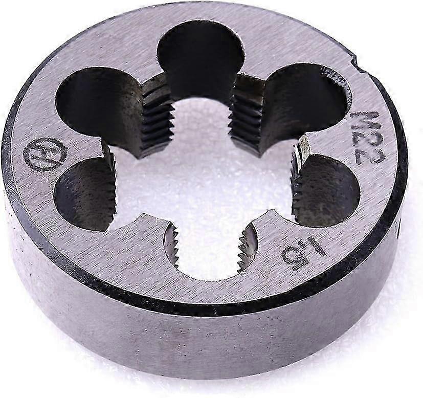 25-26 M22 X 1.5mm Metric Thread Die, High Precision Cutting Tool, 1pc, Right Hand Thread, For Quick External Thread Repair