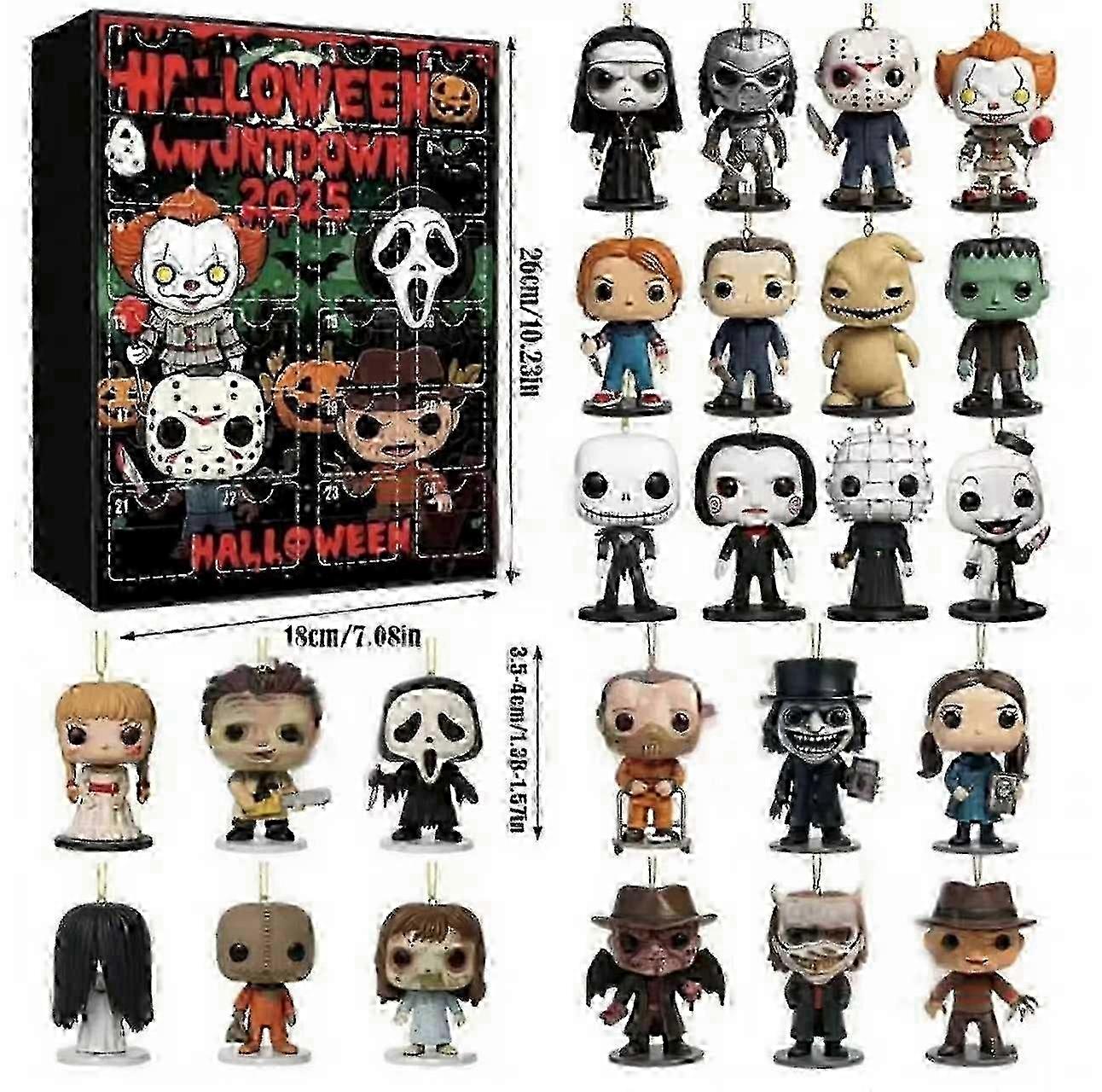 25-26 2025 Limited Edition! 24-Day Horror Movie Figure Advent Cale