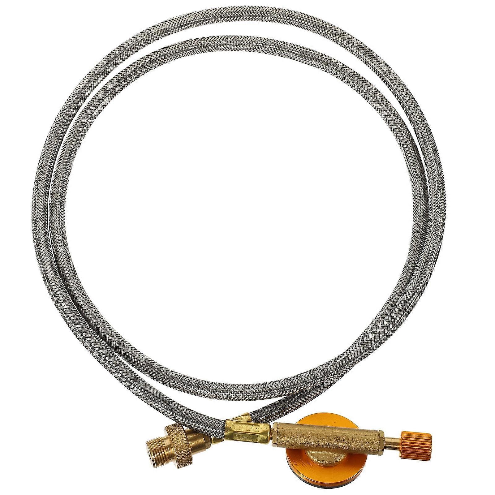 Qiushaoyue Propane Regulator with Hose Propane Tank Adjustable Regulator(3/8 Inch Flare and QCC1 Connector)