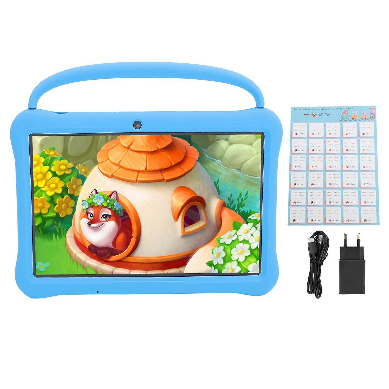 10.1 Inch Educational Tablet PC with Protective Case, 64GB Storage, Dual Camera, Bluetooth, WiFi