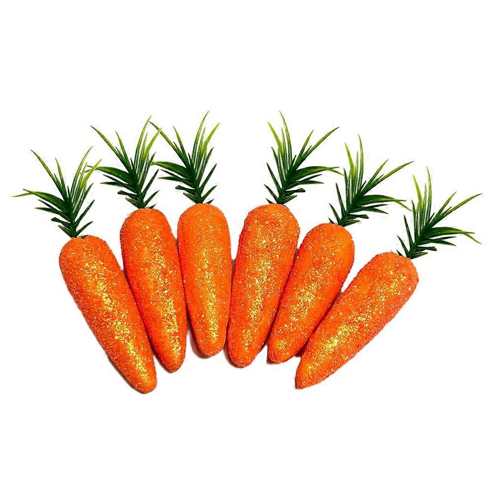 Easter Artificial Carrot Pendant Easter Ornament [Glitter]Carrot