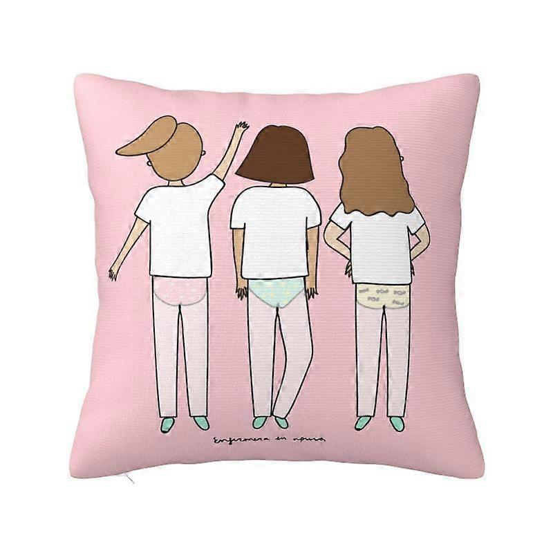 c514 Enfermera En Apuros Doctor Nurse Medical スロー枕カバーcmホームデコレーションクッションカバーSoftポリエステル枕カバーkjs514