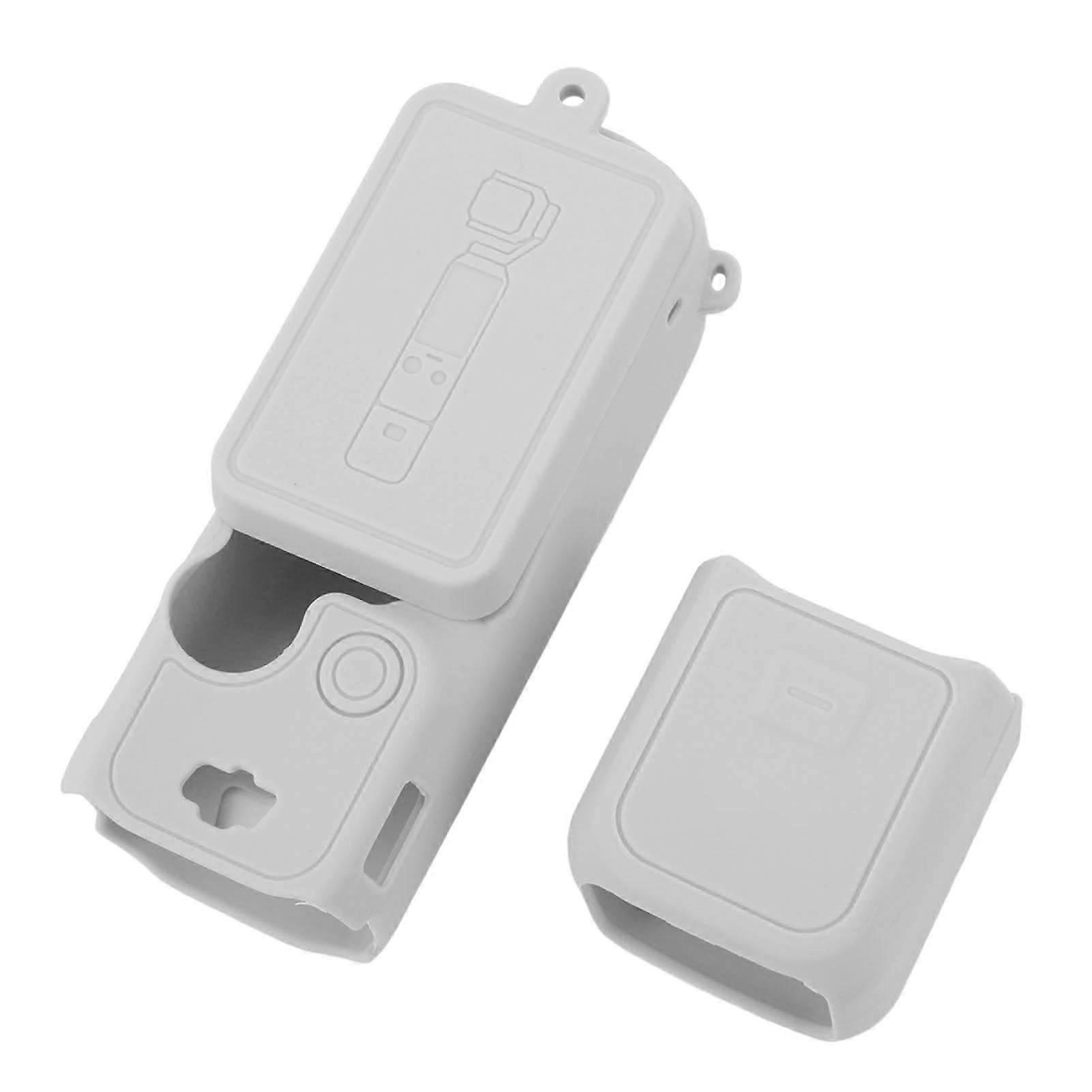 Silicone Case For Osmo Pocket 3 Dustproof Scratchproof Washable Action Camera Protective Cover Gray 