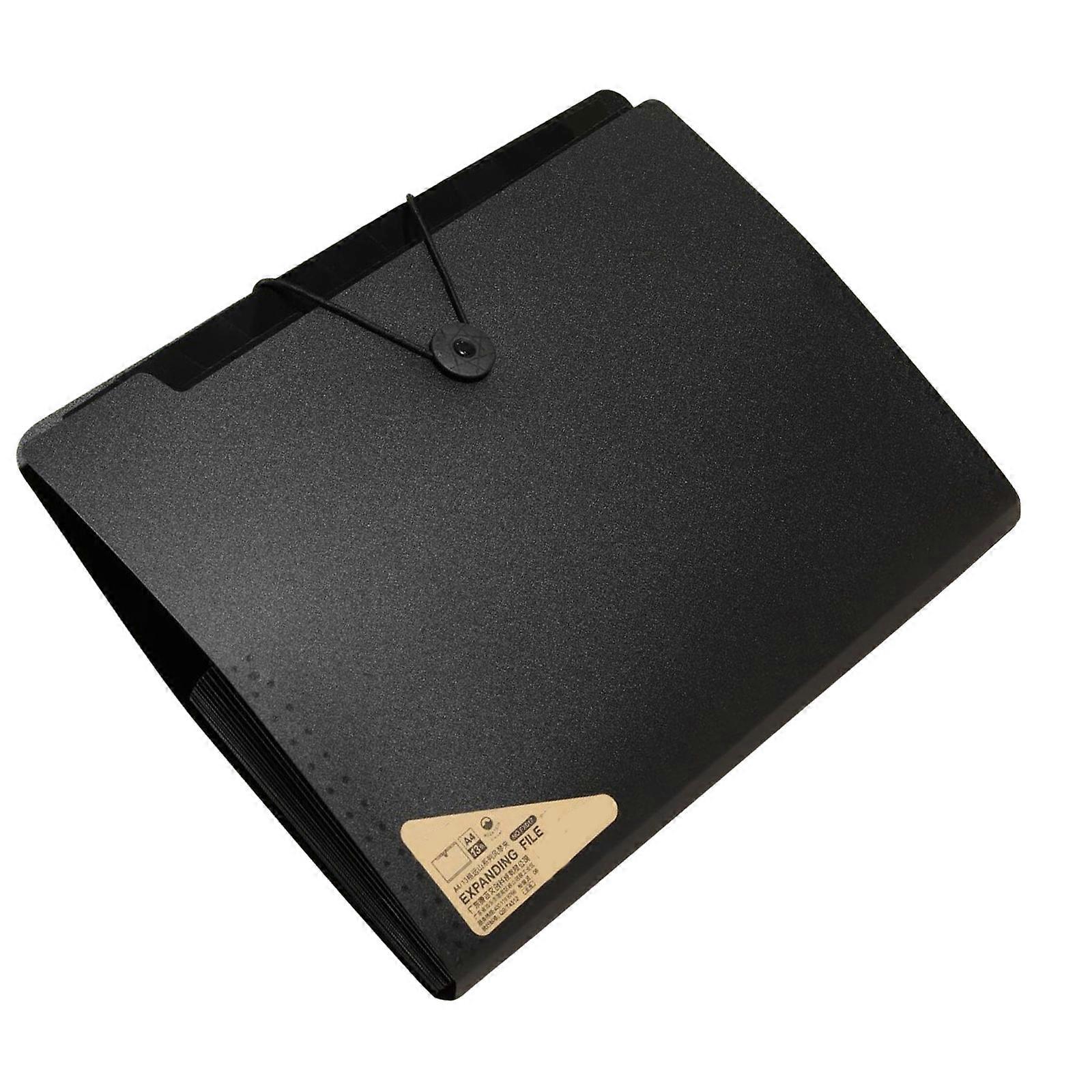 A4 Multi-Layer Expanding File Folder Accordions Document Organizers Document Storage Bag File Folder Sorting Folder  Black