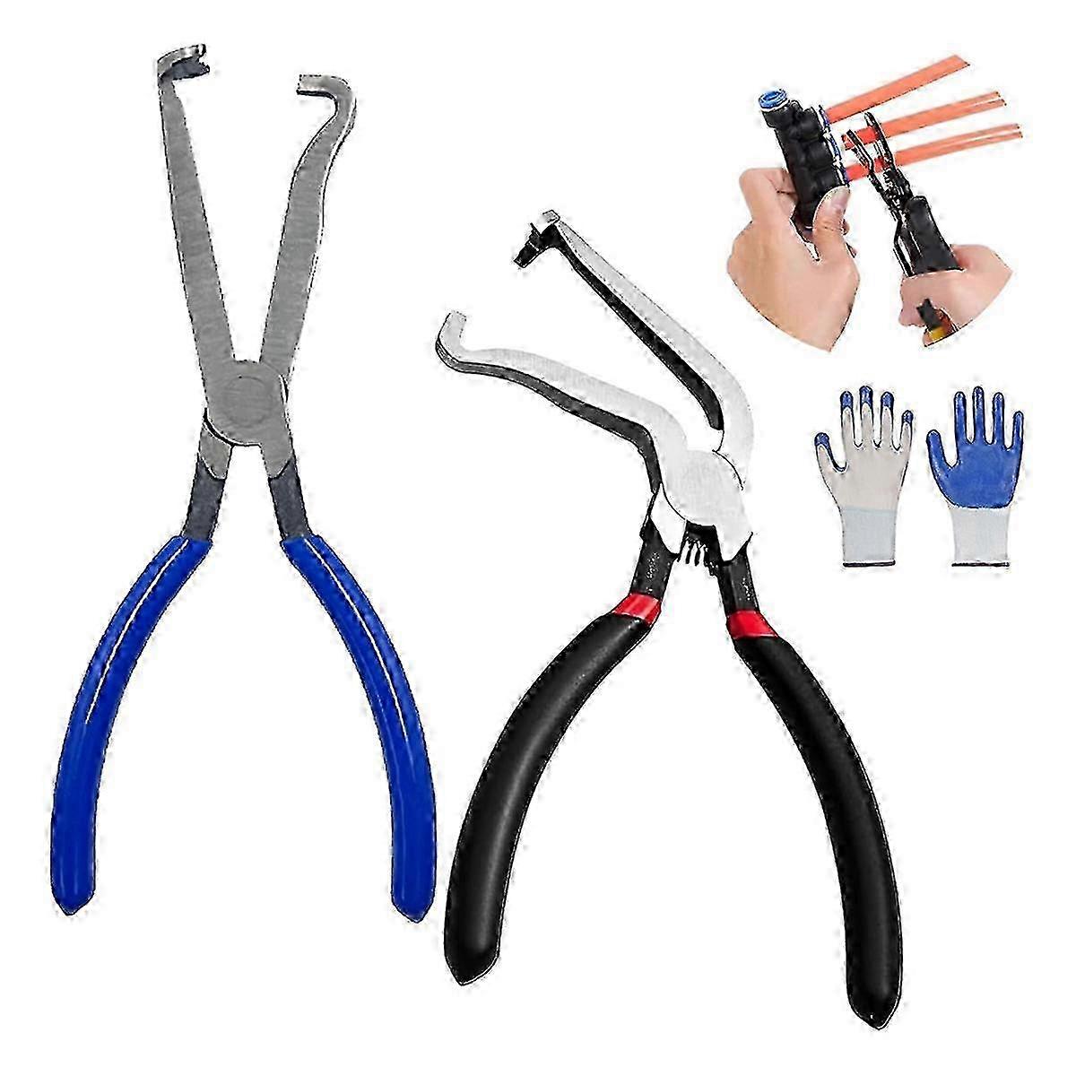 Fixion Tools Pliers, Electrical Disconnect Pliers For Cars, Electrical Connector Pliers, For Push Tab Style Plugs-jc
