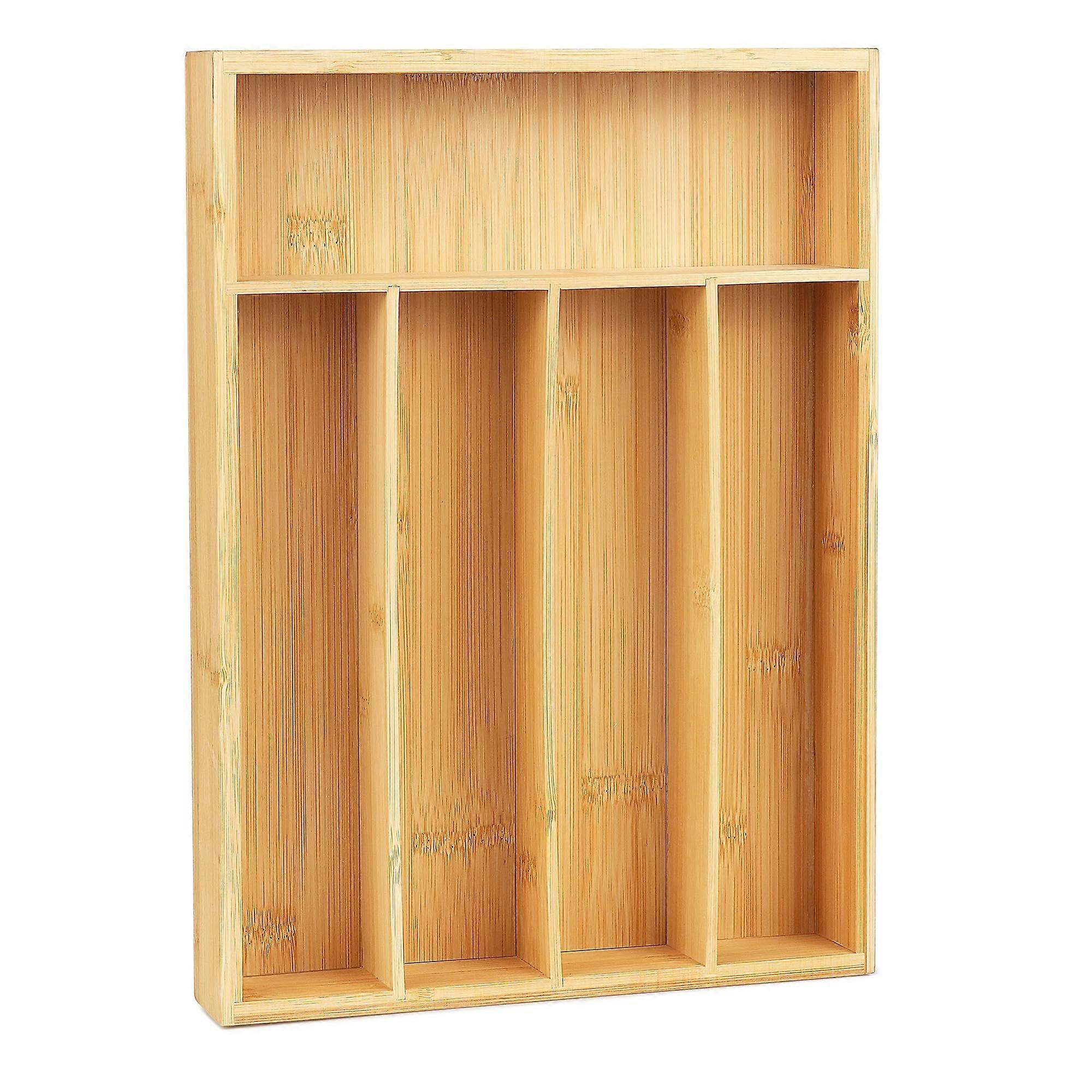 Silverware Organizer Bamboo Drawer Organizer For Kitchen Utensils Flatware Holder Cutlery Tray Storage