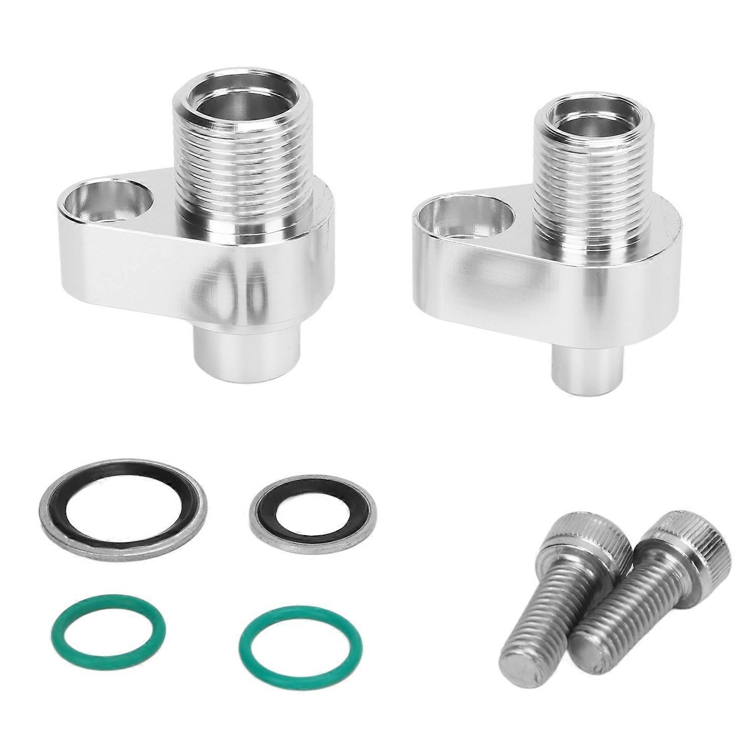 LS AC Compressor Adapter Fittings 8AN 10AN 451‑1105 Replacement for Denso 10S17F 10S20F Compressors