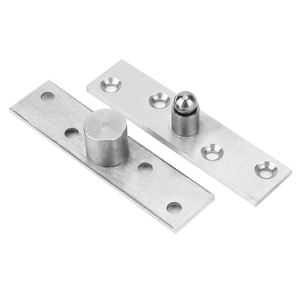 2PCS Stainless Steel 360 Degree Rotating Hinge Top Bottom Pivot Hinge Hardware PartsNeutral Shaft