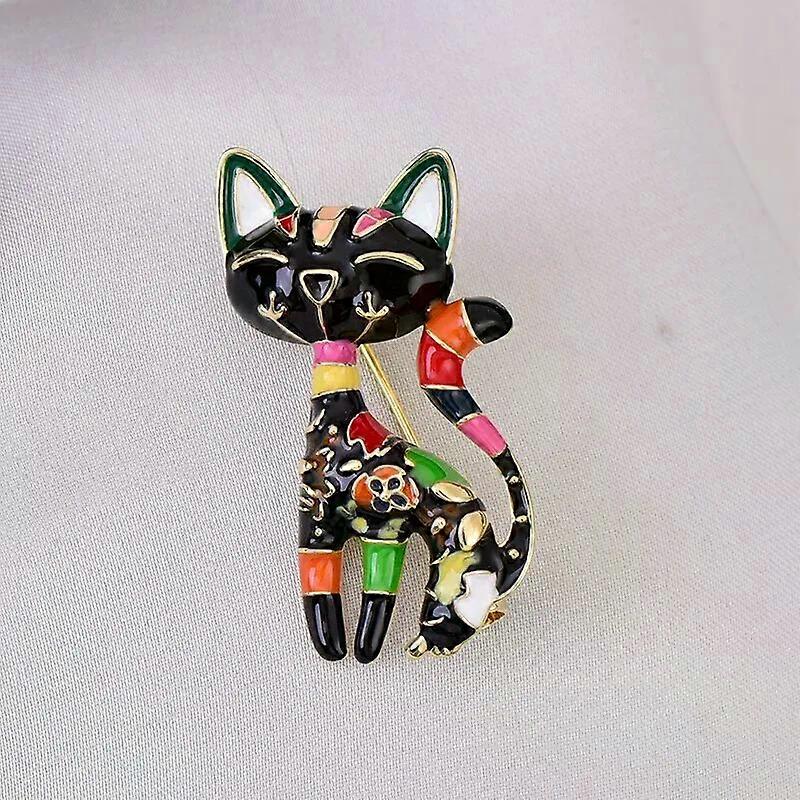 Damenmode Katzenbrosche Anstecknadel Schmuck