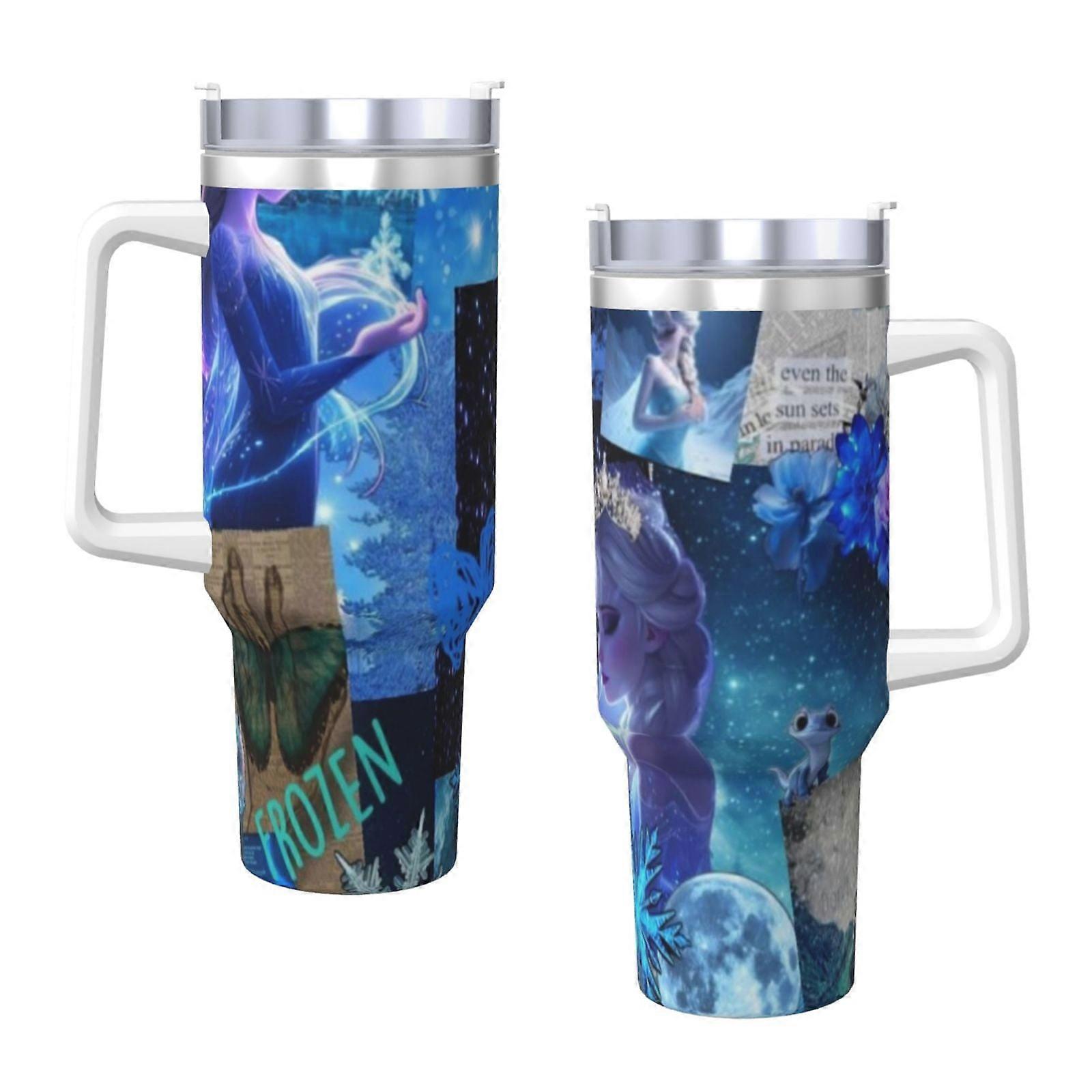 Frozen 40oz H2.0 Stainless Steel Vacuum Insulated Tumbler With Lid And Straw For Water, Iced Tea Or Coffee, Smoothie