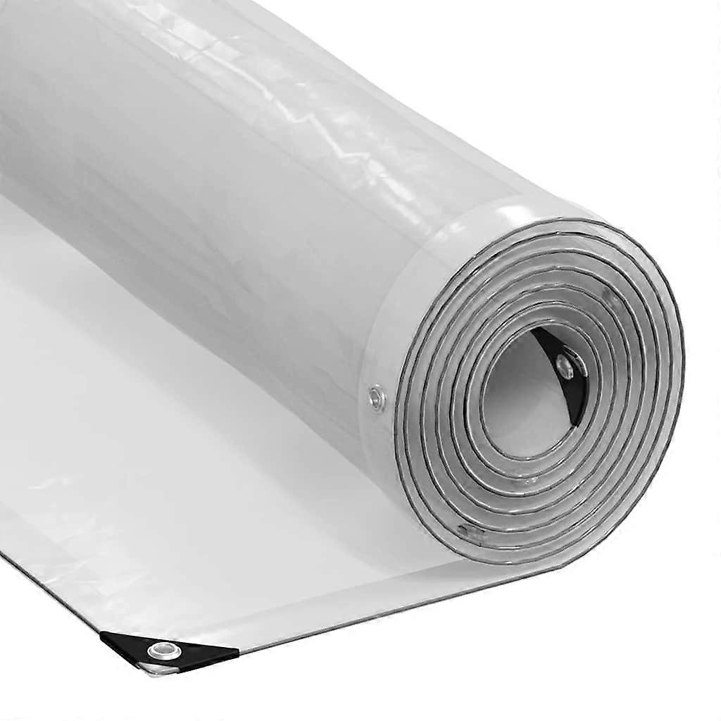 Transparente Plane mit Ösen 5x10 m Polyethylen