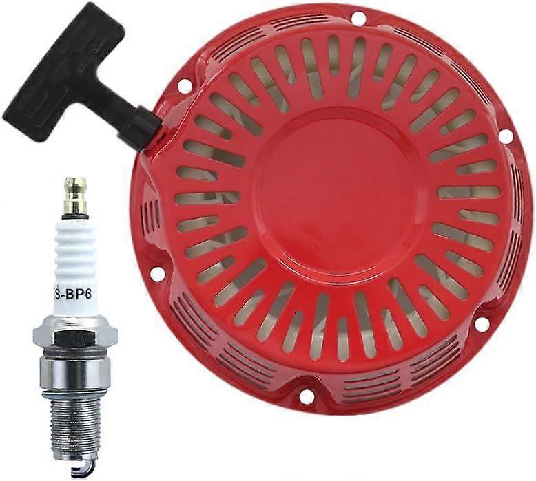Launcher for Honda GX240, GX270 8Hp 9Hp engine, starter reminder with spark plug spare parts Recoil Starter pull starter