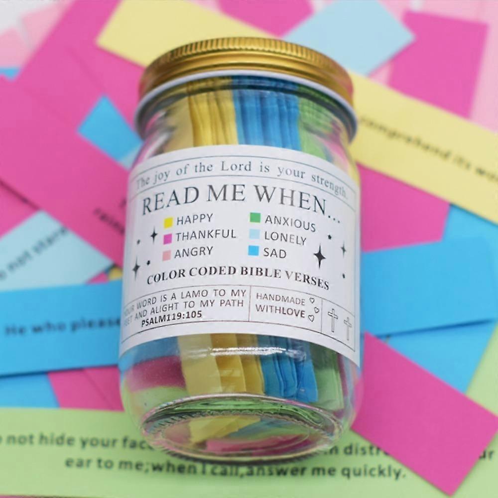 Emotions And Feelings Bible Verses Jar Color Coded Scripture Jar  Cheer Up Friends