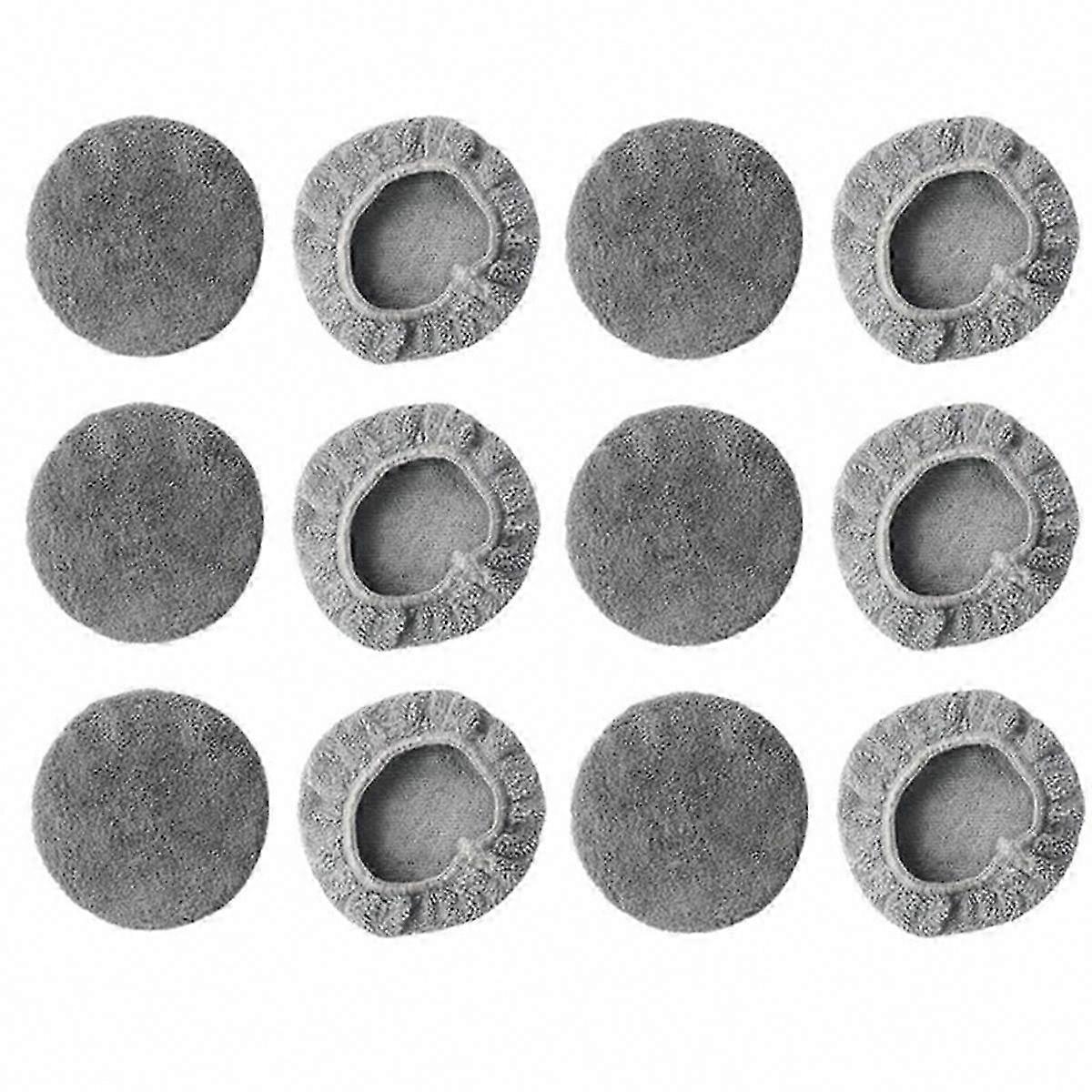 12pcs Universal Round Mops for Window Cleaning Robot Accessories