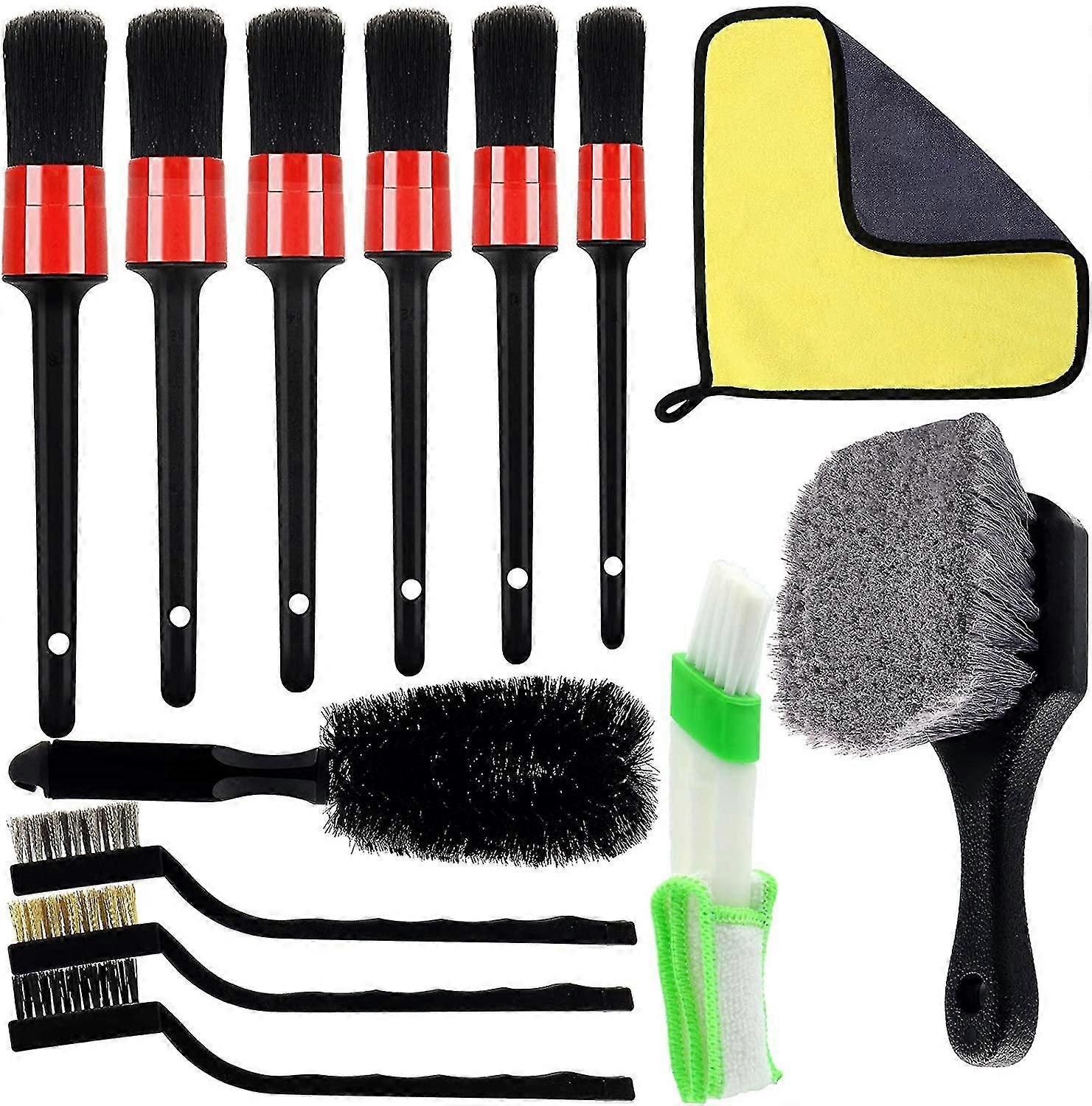 13 Pcs Interior Car Detailing Kit,auto Detailing Brush Set For Cleaning