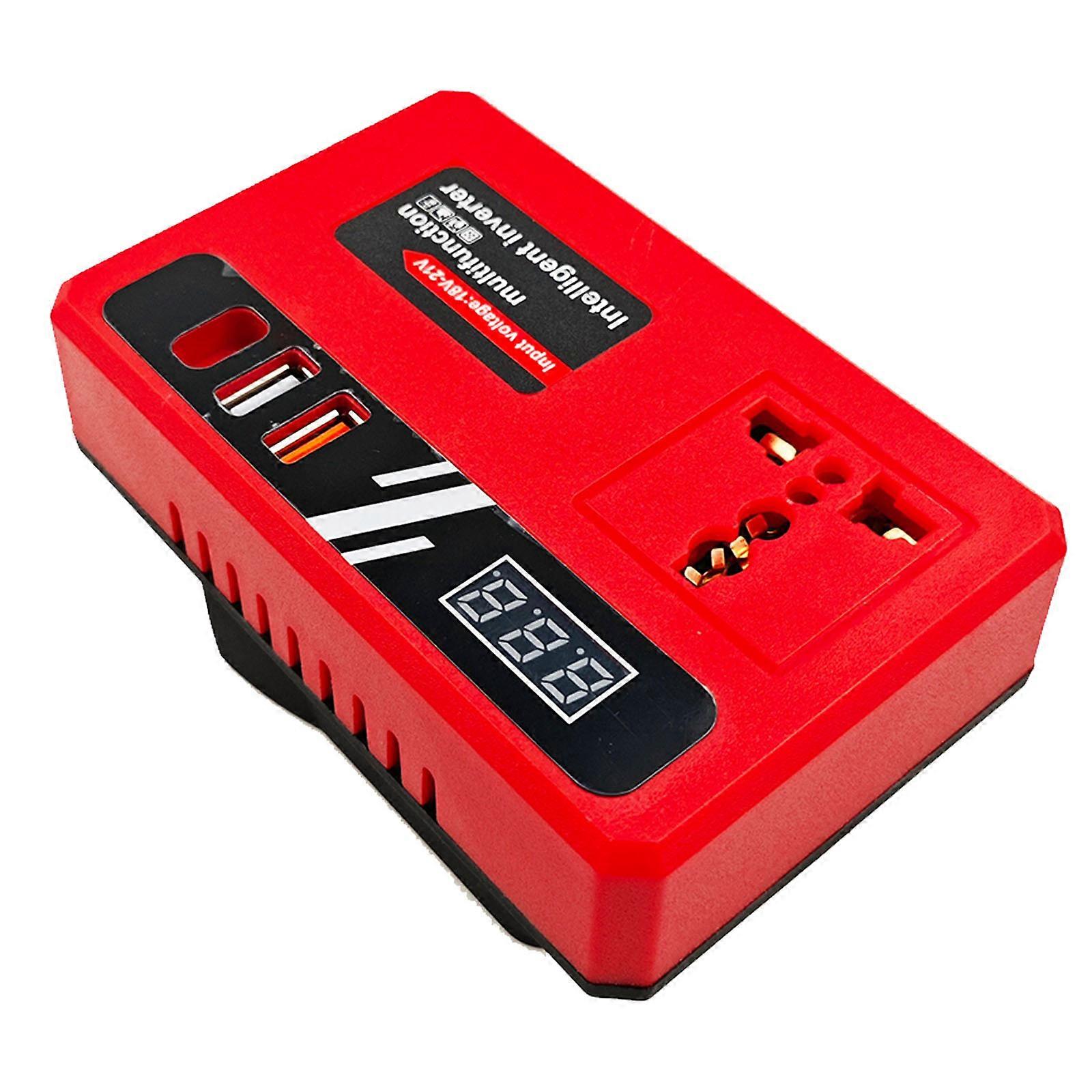 18-21V To 220V Intelligent Battery Inverter Double USB Interfaces Power Supply Inverter Voltage Converter Enduring Multicolor
