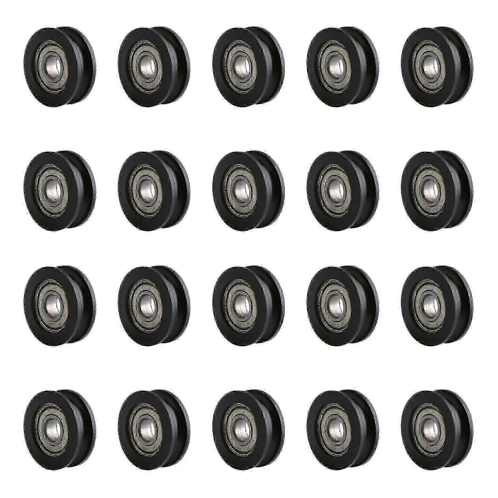 20 X Coated Ing Steel Pulley 8x30x10mm 608zz