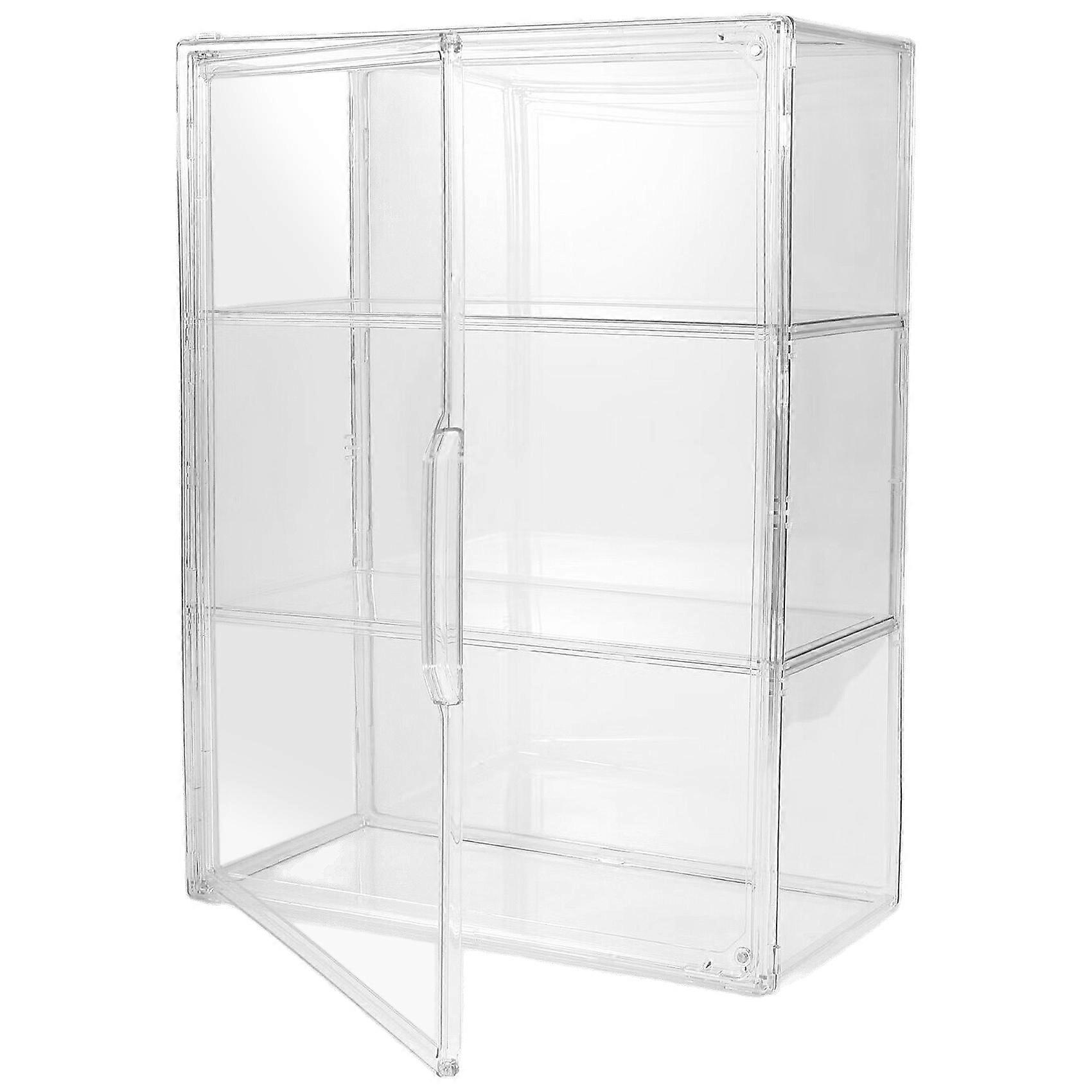 Acrylic Desktop Organizer Box High Transparent Multi-Function Display Figurine Ain Storage Box Clear Room Organizer