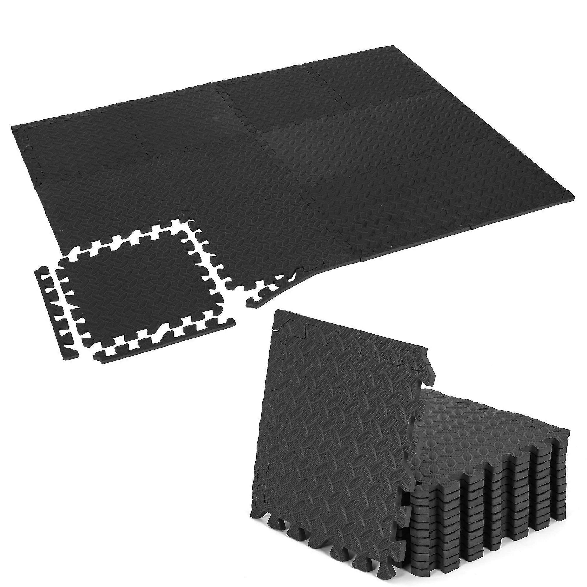 Wacanda 2.07 sqft Interlocking Foam Tile Exercise Protective Flooring, 12-Tiles