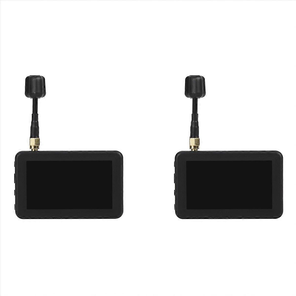2 Set 3 Inch 5.8G FPV Drone Monitor 40CH Handheld Display FPV Receiver Display Built-in Battery for 