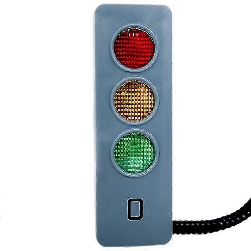 Garage parking aid with smart LED traffic light and collision alert