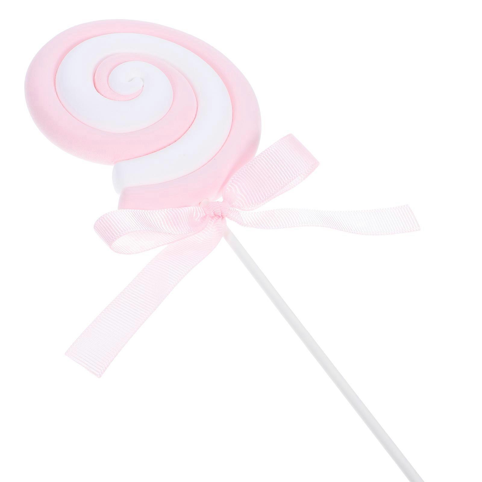Lollipop Photo Prop Party Lollipop Decoration Stick Shape Event Planners Realistic Design Superlight Clay 1Pack